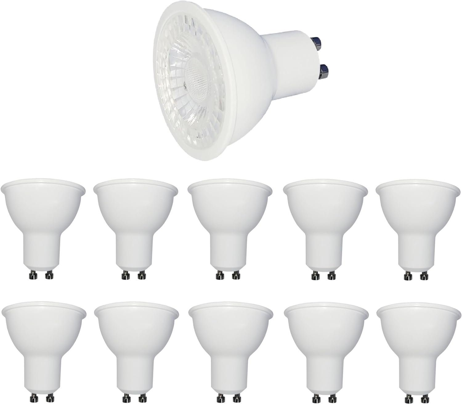 Provance LED-Leuchtmittel 10 x LED GU10 4W 280 Lm 6500 K, GU10, 10 St.,  Kaltweiß