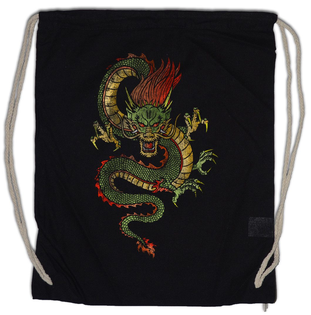 Turnbeutel Chinese Dragon Turnbeutel Drache Fantasy Tattoo Monster Dungeons