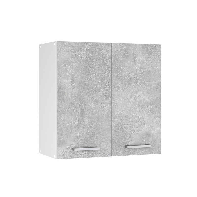Vicco Hängeschrank »Küchenhängeschrank 60 cm R-Line Weiß Beton«