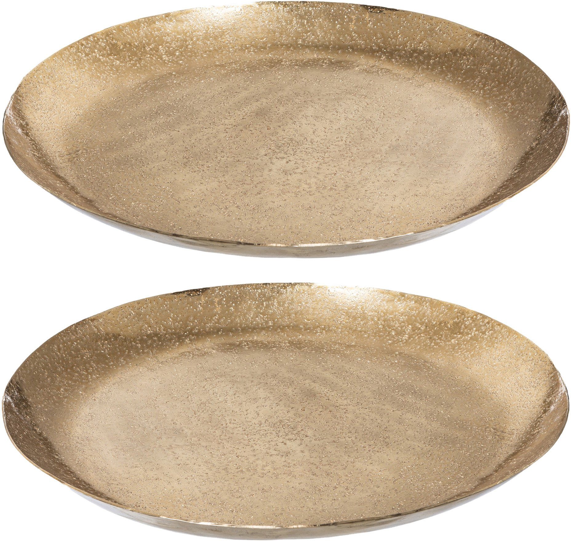 Creativ home Dekoteller (Set, 2 St), aus Metall günstig online kaufen