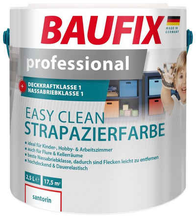 Baufix Wand- und Deckenfarbe »professional Easy Clean«, 2,5 Liter, weiß