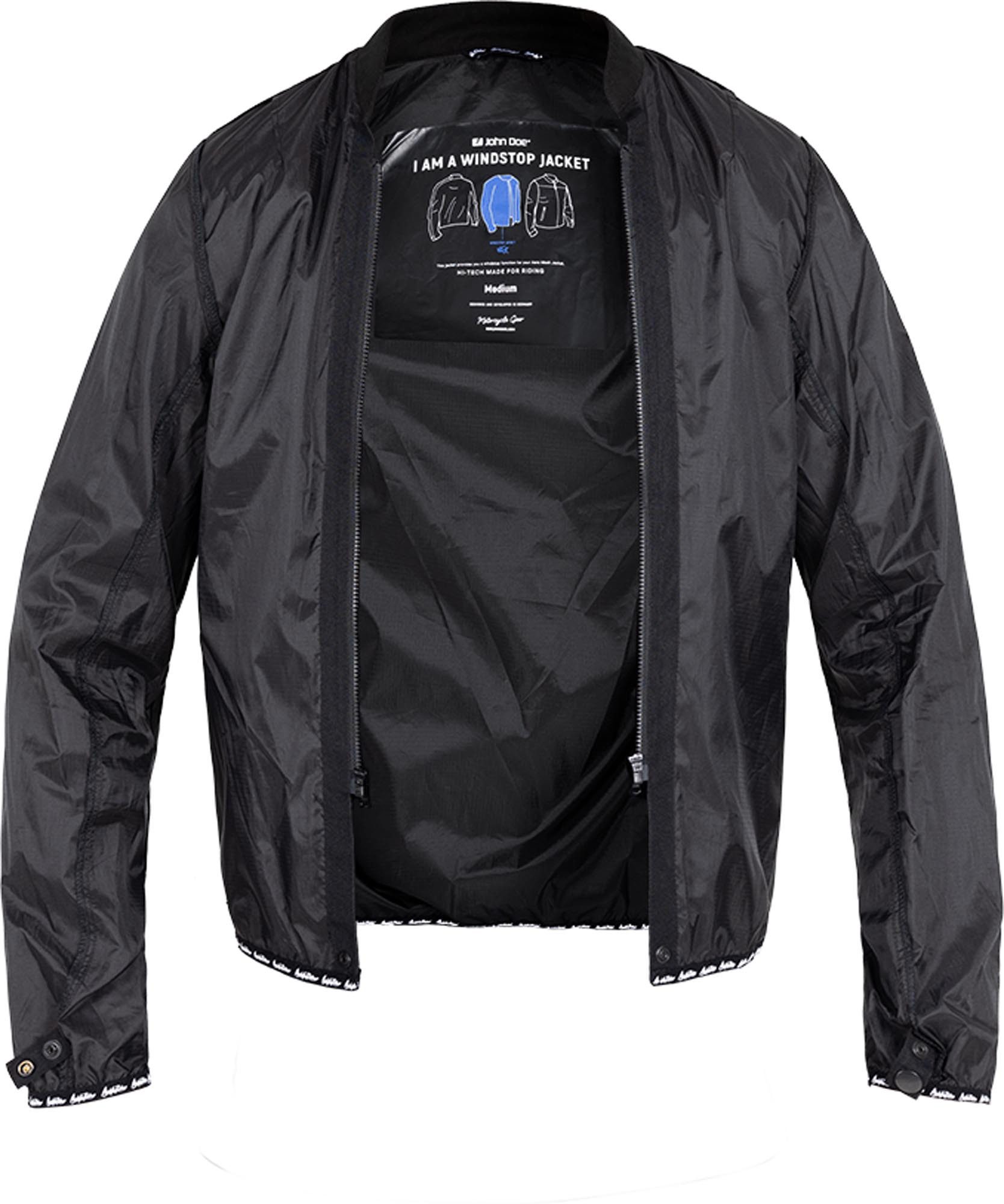 John Doe Motorradjacke Aero Mesh Windblocker Damen Motorrad Innenjacke Atmungsaktiv