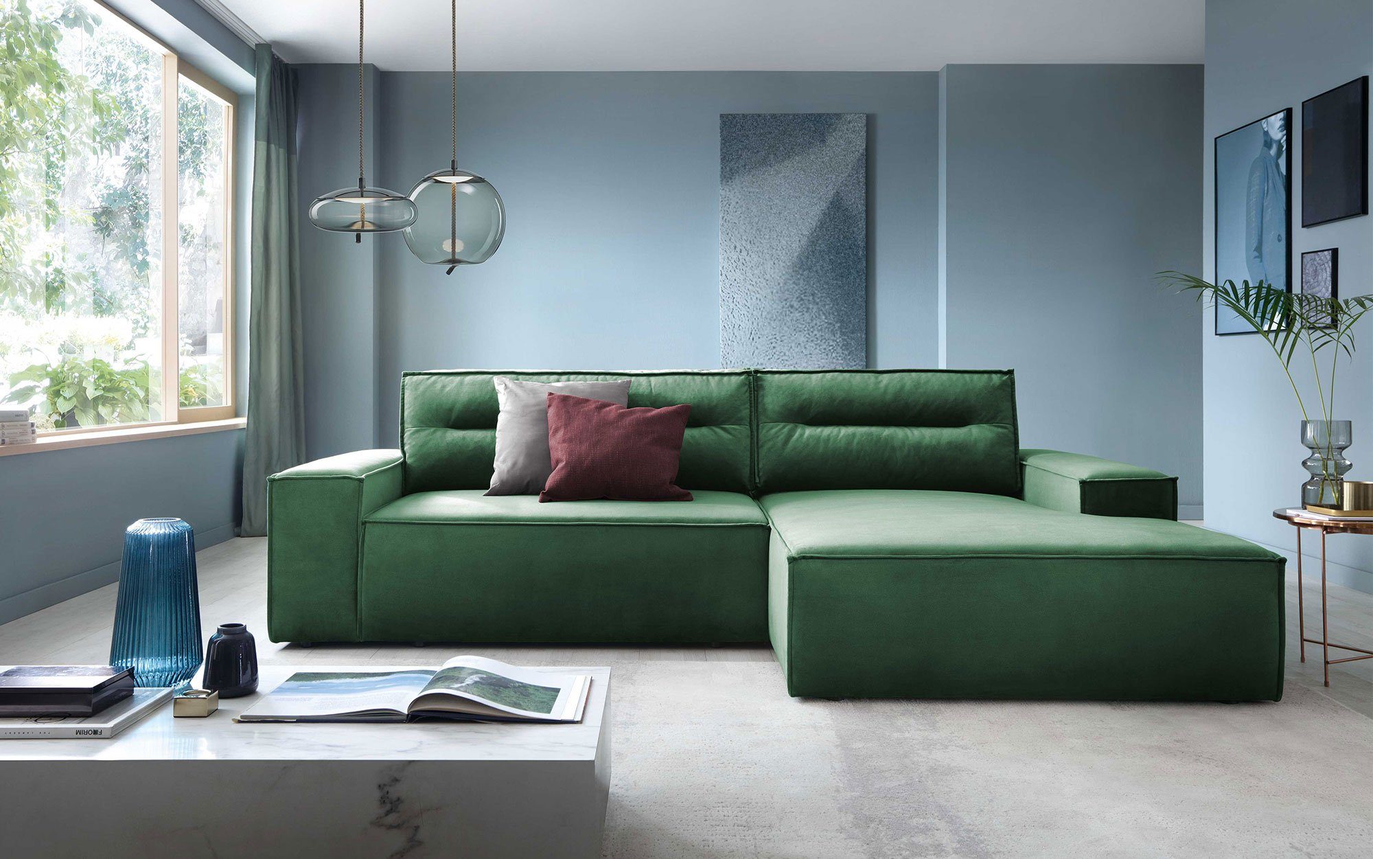 inkl. Aufbau Gruen Chloe mit Designer Baidani Sofa Sofa Schlaffunktion,