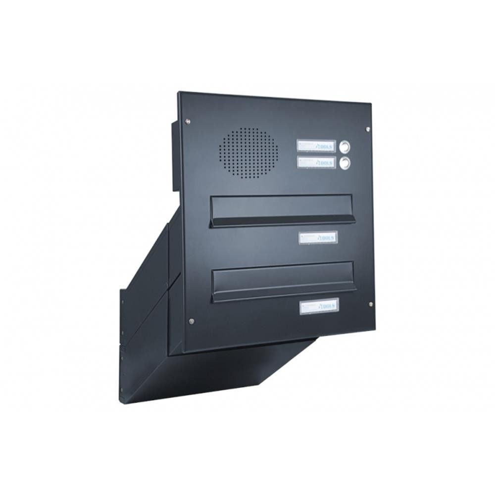 Letterbox24 Durchwurfbriefkasten DV-Serie Durchwurfbriefkastenanlage mit Sprechsieb in RAL