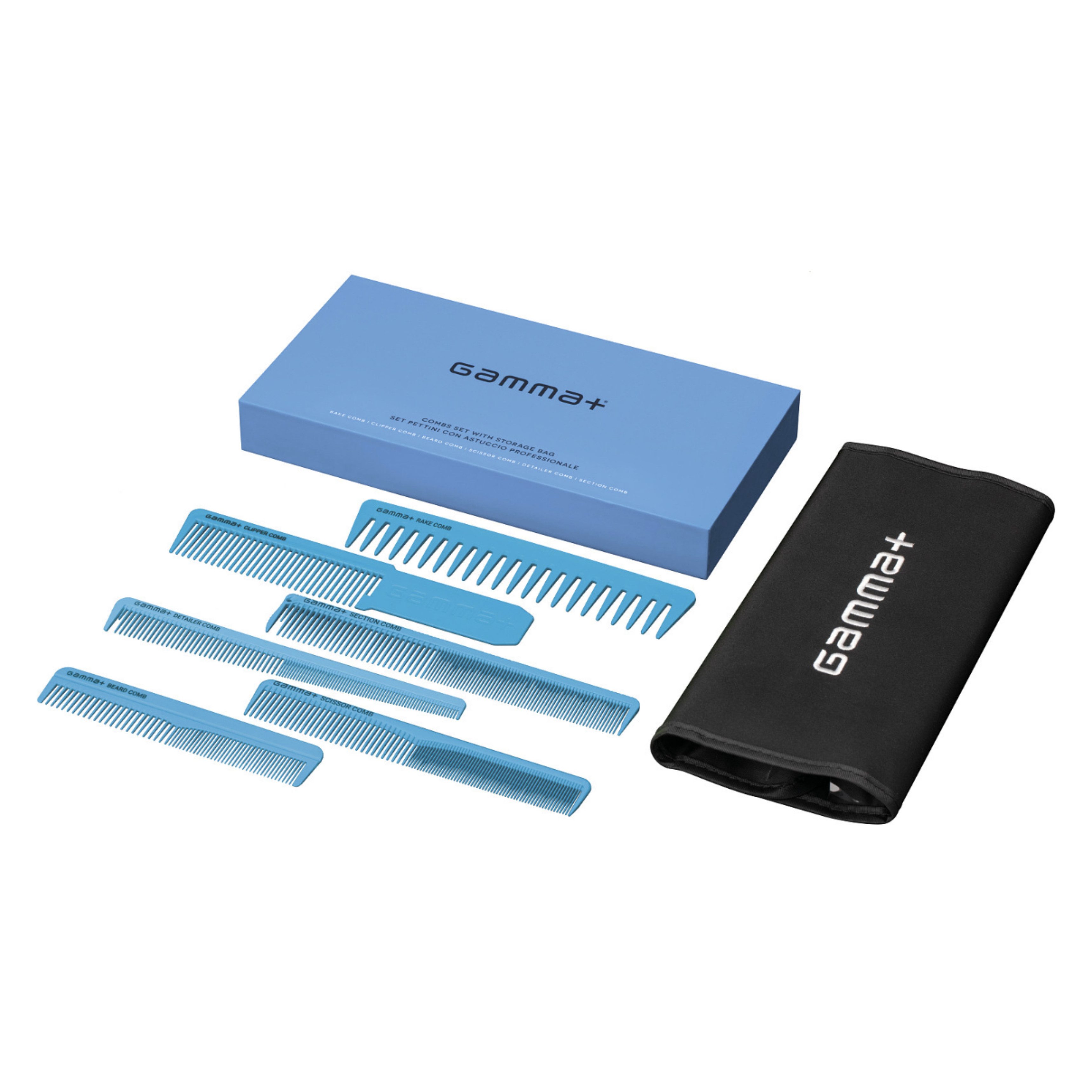 GAMMA+ Haarkamm Gamma+ Kamm-Set Blau