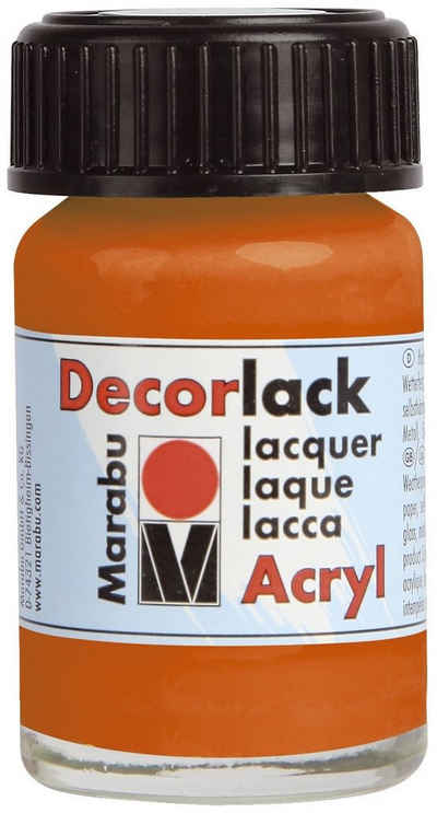 Marabu Formularblock Marabu Acryllack "Decorlack", orange, 15 ml, im Glas