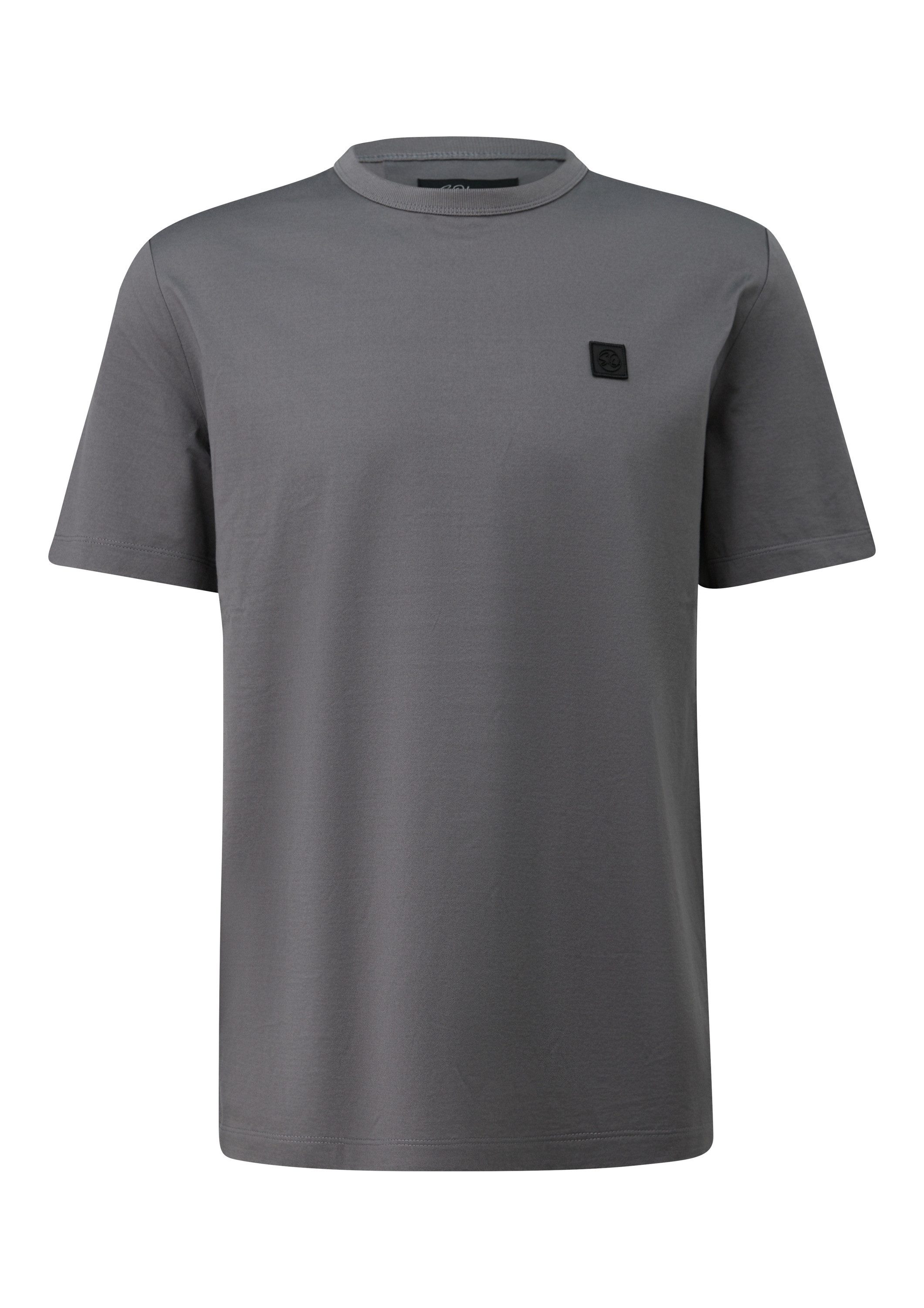 s.Oliver Kurzarmshirt T-Shirt T-Shirt aus Edeljersey mit Crew Neck
