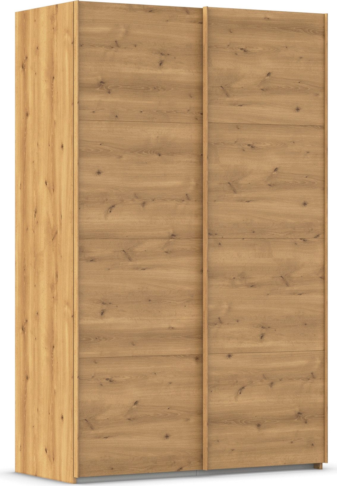 rauch Schwebetürenschrank Kleiderschrank Schrank Garderobe Schlafzimmerschrank EVELYN in elegantem Stil, in 5 Breiten, Griffe in Korpusfarbe MADE IN GERMANY