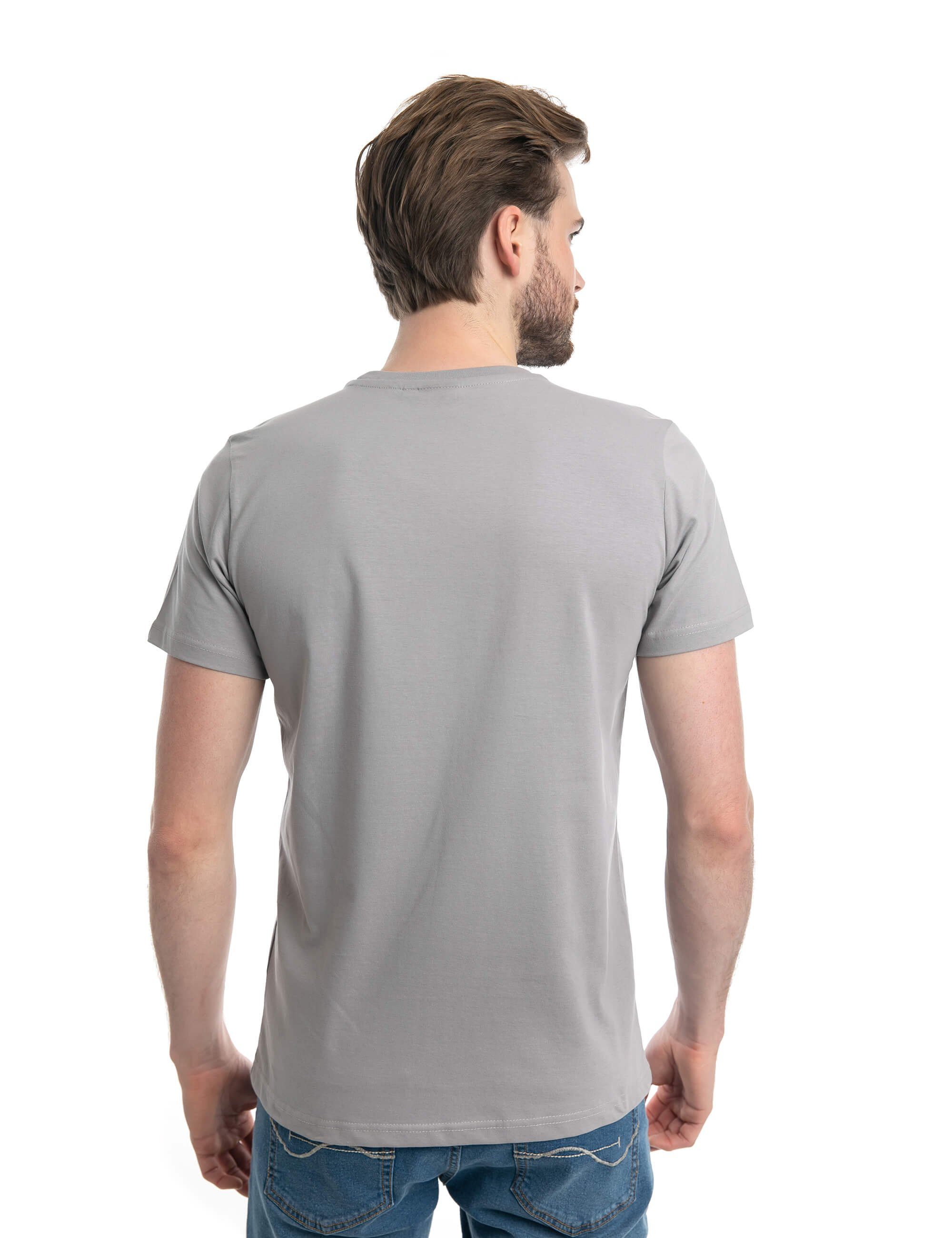 Logo-Aufdruck, Roadsign Rundhalsausschnitt 100 BCI-Baumwolle % ROADSIGN Grau T-Shirt (1-tlg) mit Lifestyle australia &