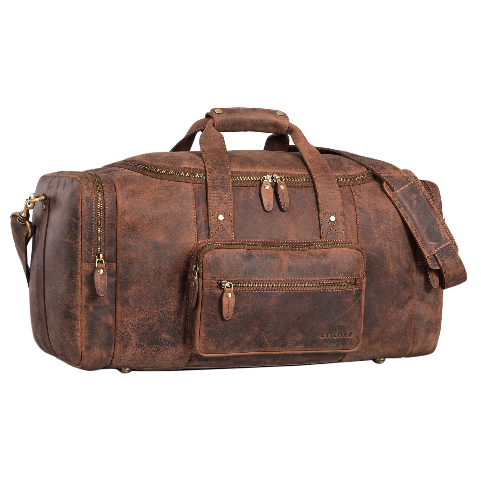 STILORD Weekender "Journey" Reisetasche Weekender Leder Damen & Herren Groß