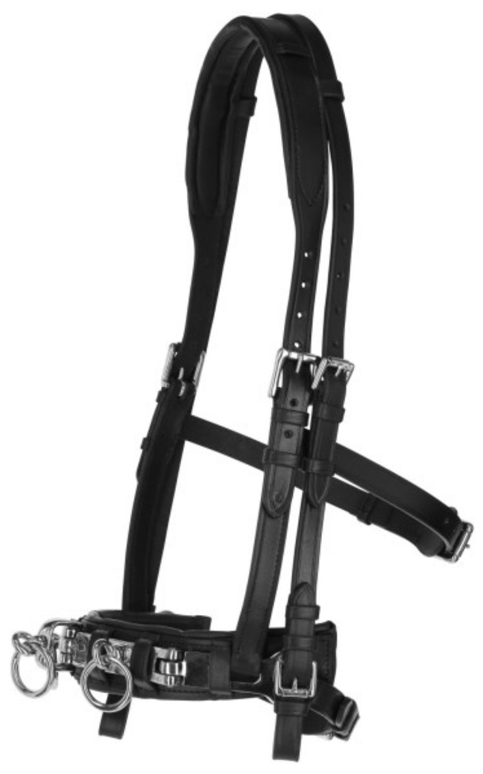 Kerbl Trensenzaum Kappzaum Leder Exklusiv Cob schwarz 328649