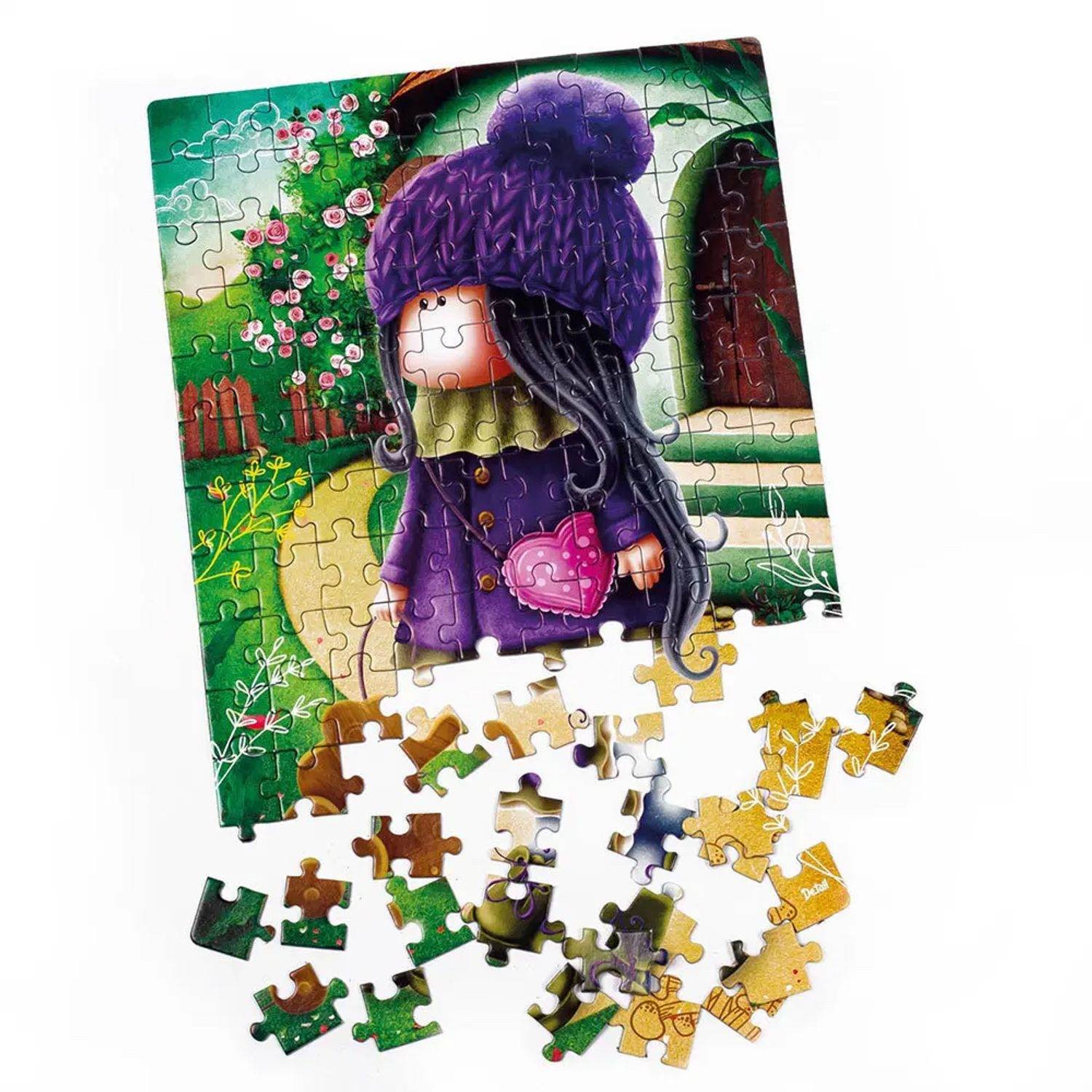 Käfer Puzzle Puzzle Süße Puppe mit Elefant DT100-04, Puzzleteile