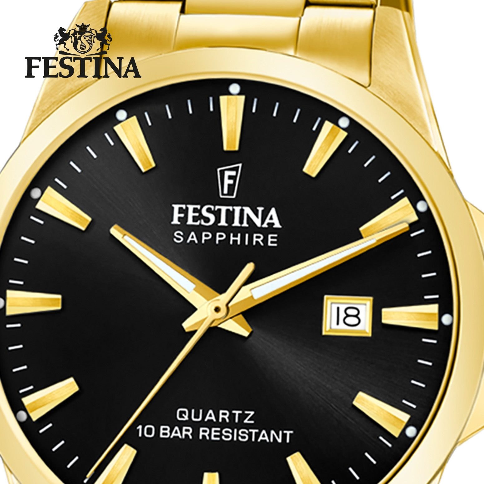 Festina Quarzuhr Festina Herrenuhr Edelstahl gold günstig online kaufen