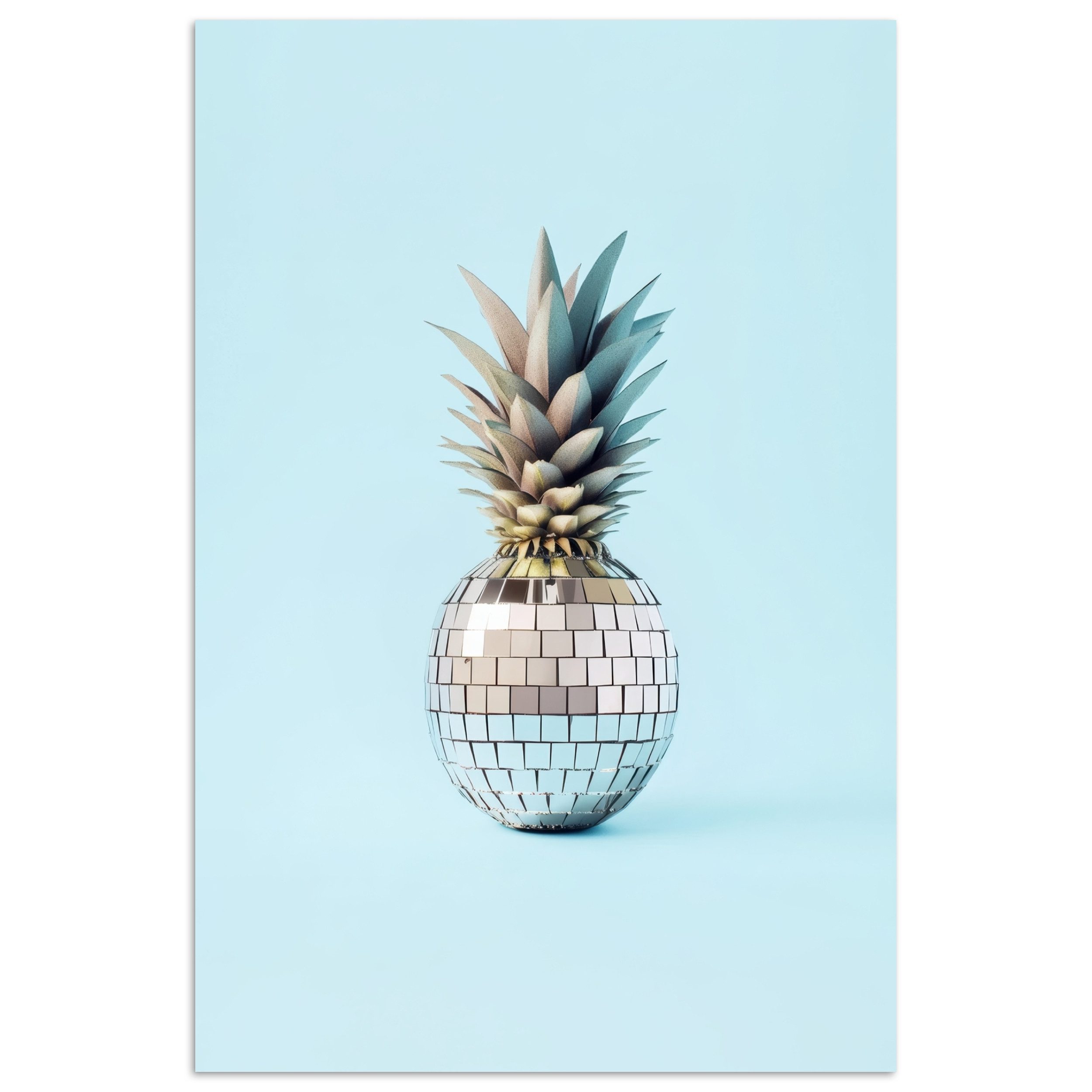 MuchoWow Poster Blau - Ananas - günstig online kaufen