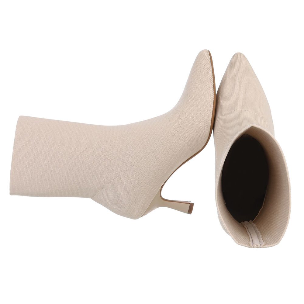 Ital-Design Elegante Stiefelette mit elastischem Obermaterial und Absatz St günstig online kaufen