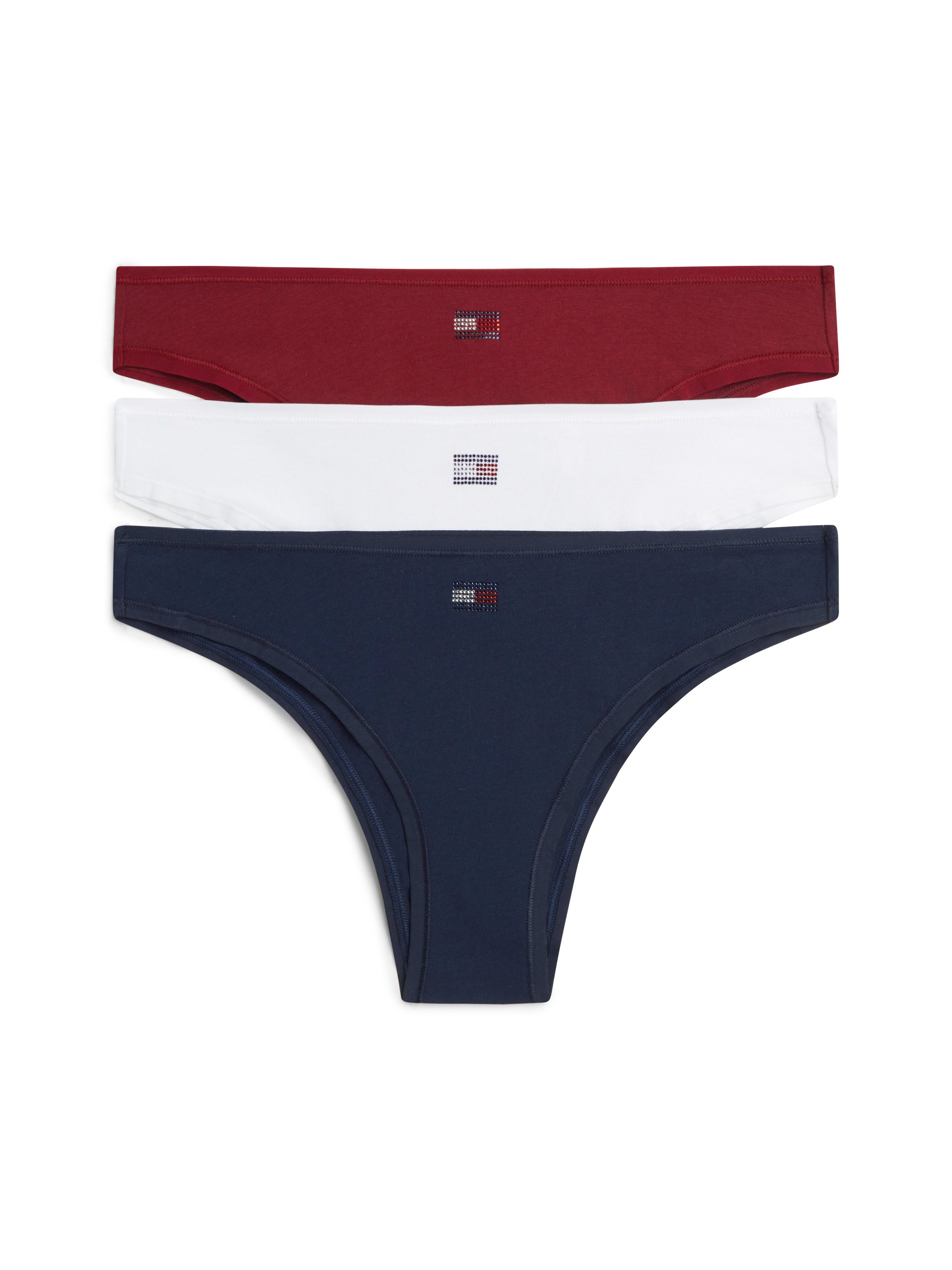 Tommy Hilfiger Underwear Brasilslip GIFT 3 PACK RHINESTONE (3-St) inklusive Geschenkbox
