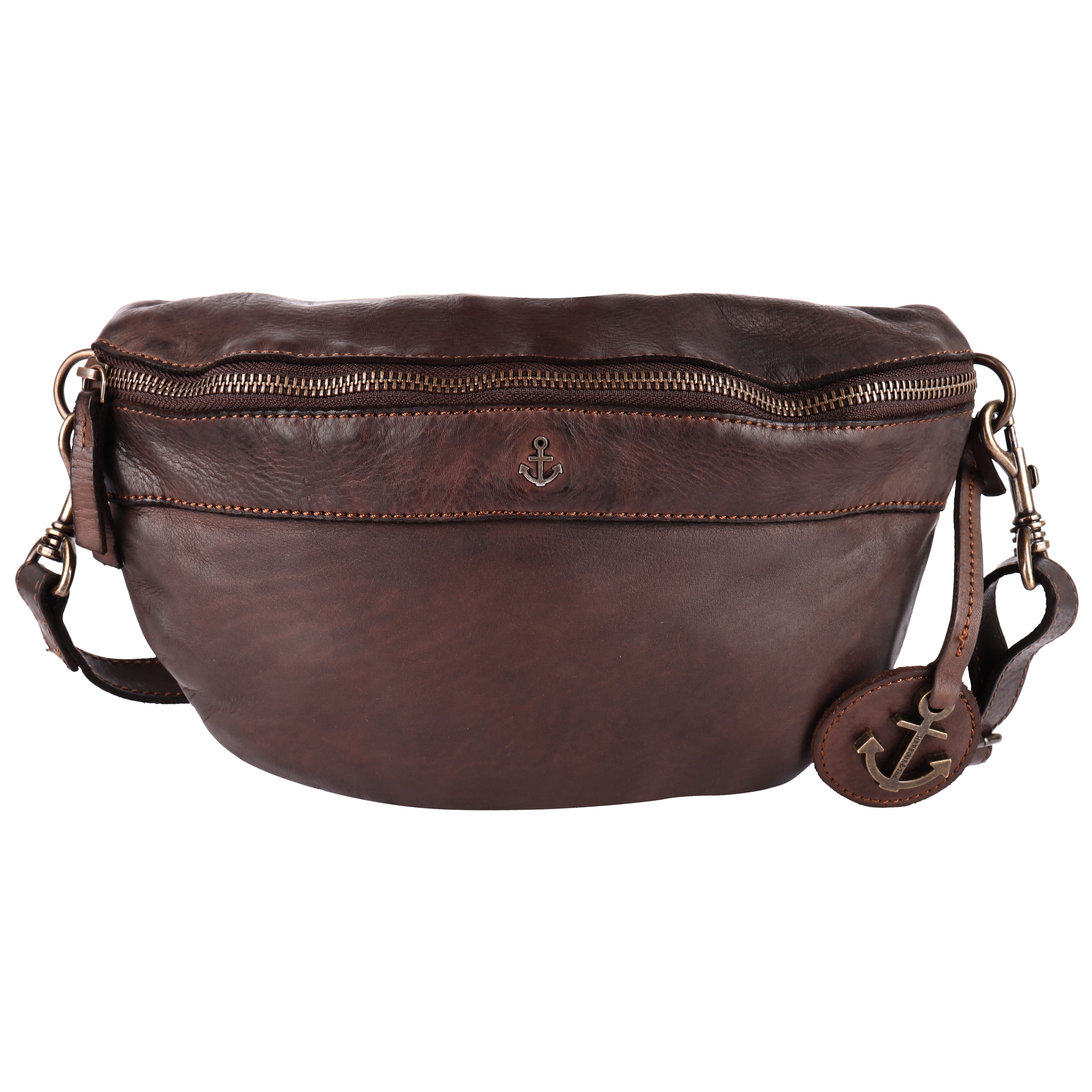 HARBOUR 2nd Gürteltasche Jutta, Unisex Umhängetasche, Bauchtasche mit Ankeranhänger