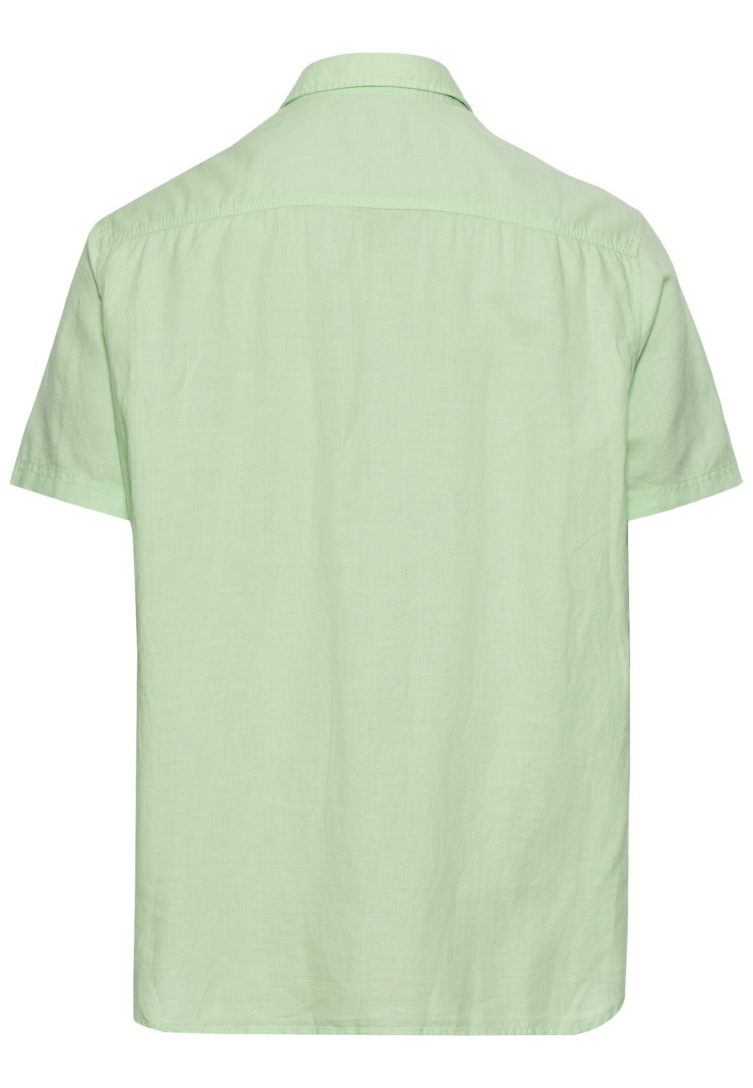 camel active Kurzarmhemd Kurzarm Hemd aus einem Leinen-Baumwoll-Mix günstig online kaufen