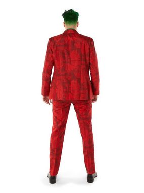 Opposuits Partyanzug Scarlet Joker, Sorgt für ein bleibendes Lächeln: cooler Anzug für schräge Schurke