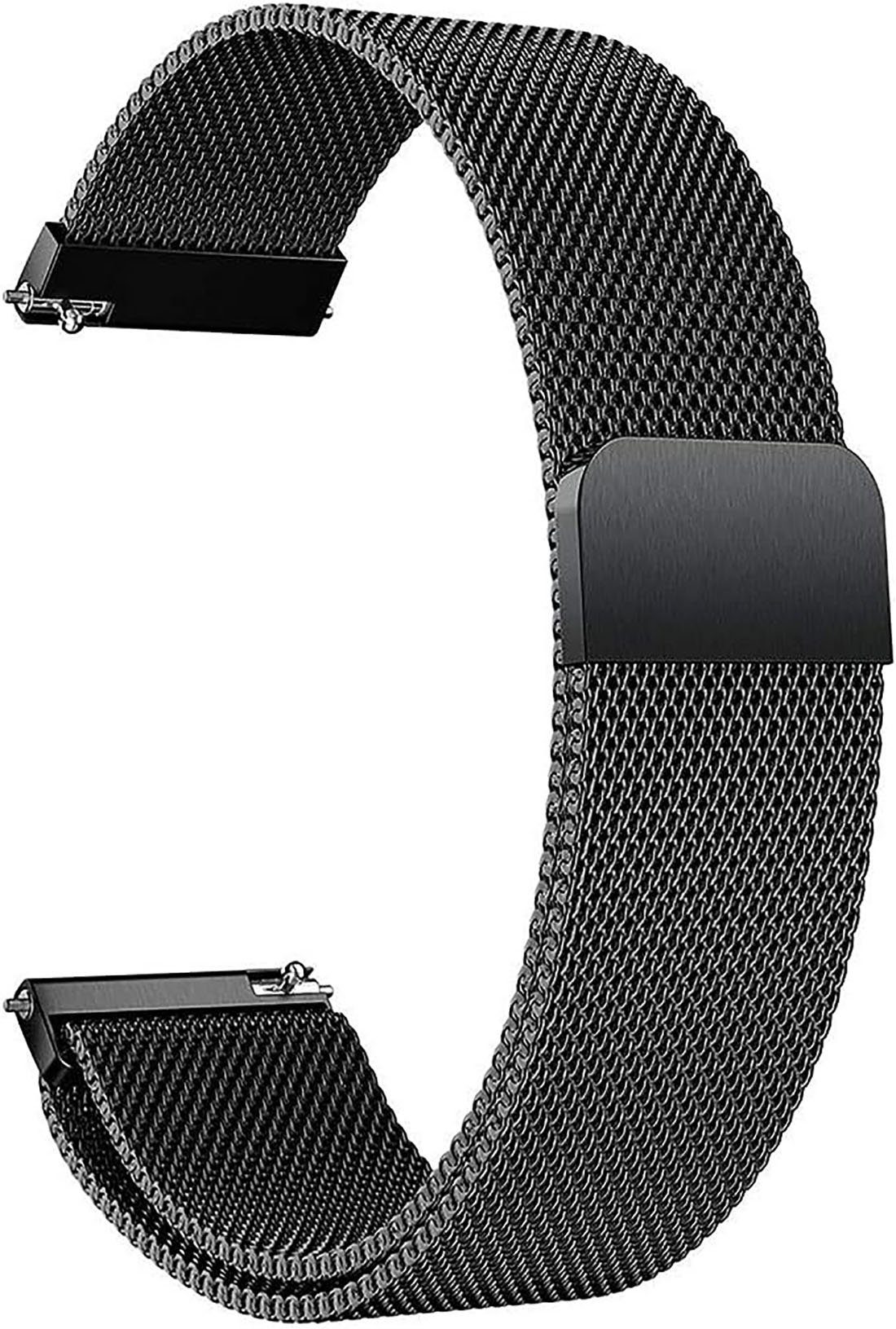 Mesh Uhrenarmband Magnetverschluss Metall Armband Ersatz Edelstahl CTGtree Smartwatch-Armband Rosenpulver