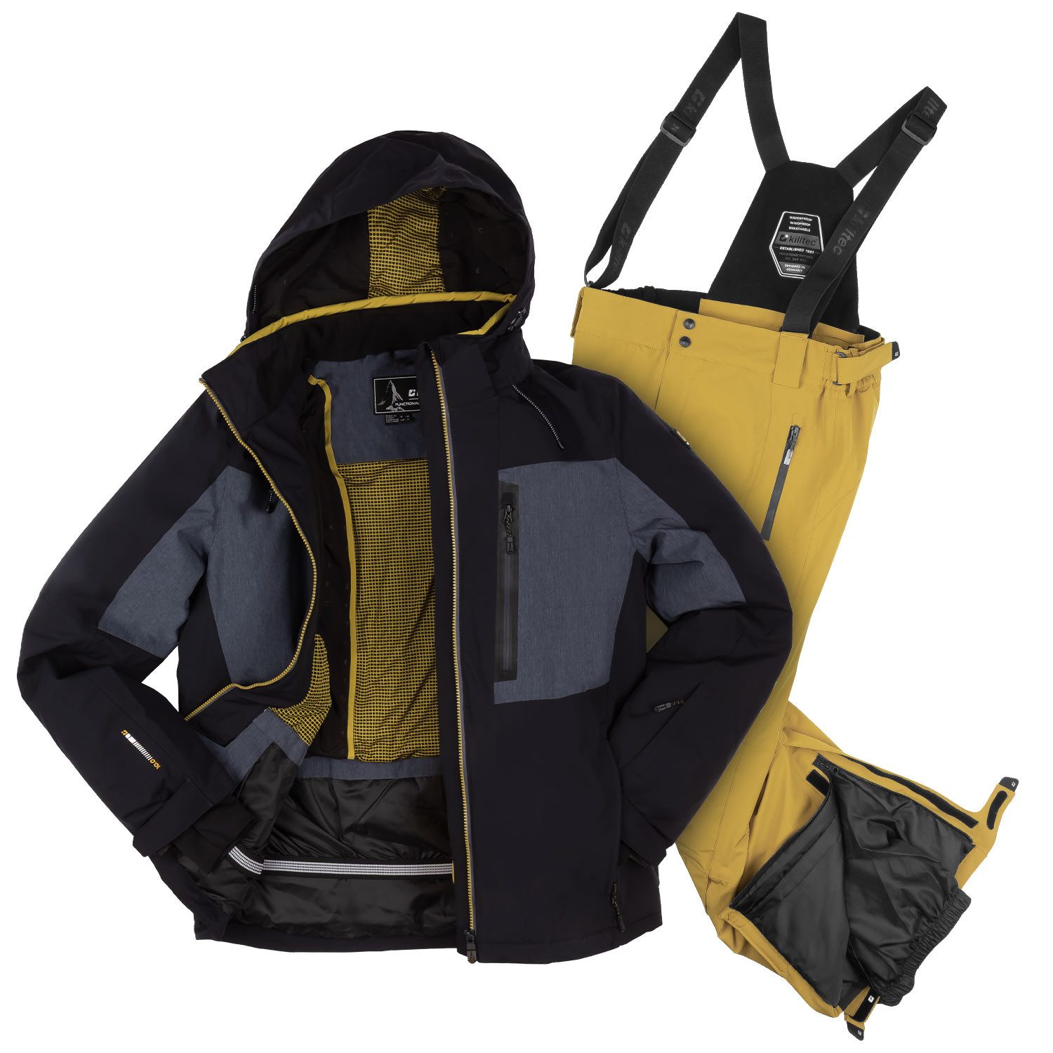Killtec Skianzug Herren Skijacke + Skihose, wasserdicht - winddicht - atmungsaktiv