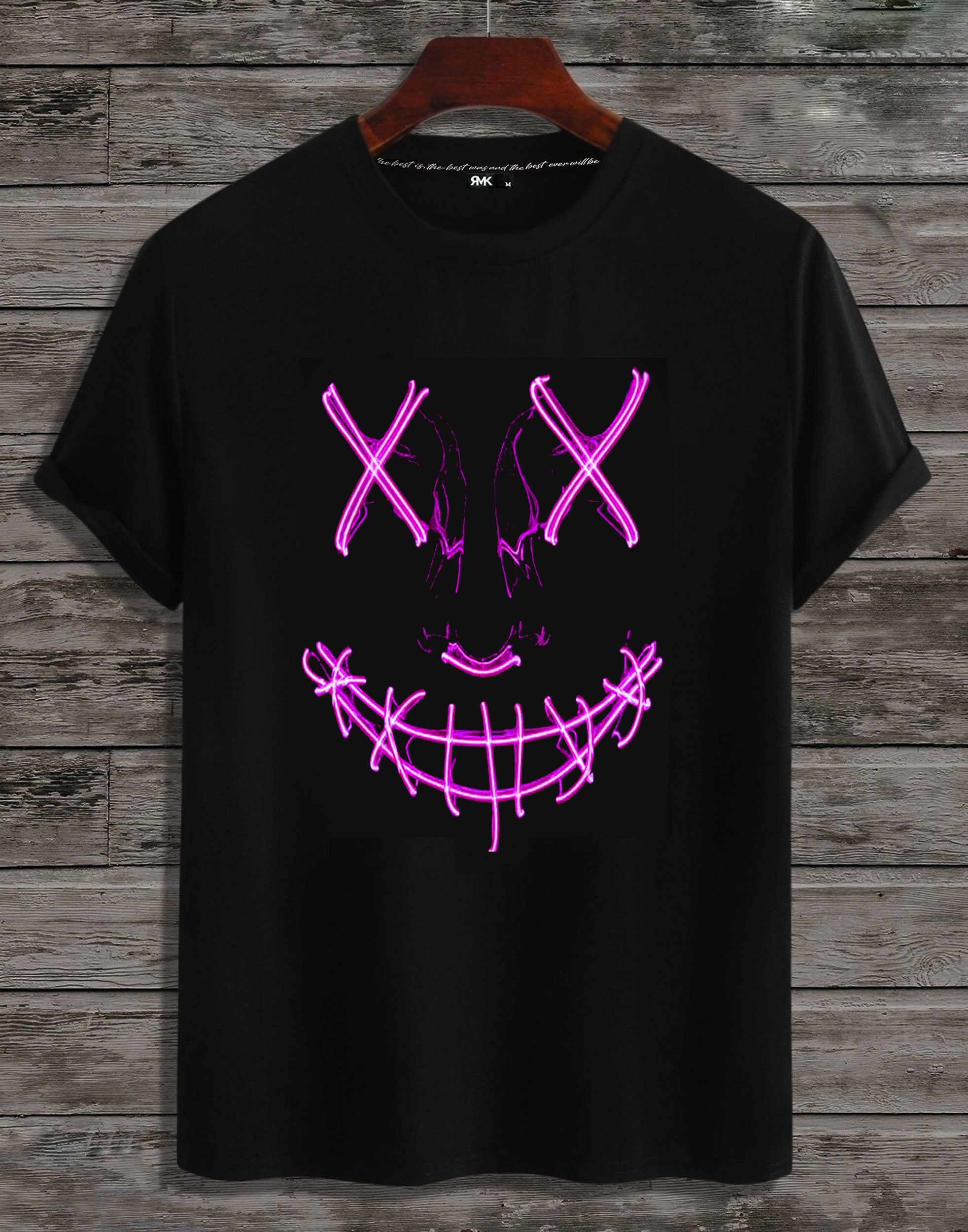 RMK T-Shirt Print-Shirt T-Shirt Herren Shirt Basic Vintage Smile Smiley aus günstig online kaufen