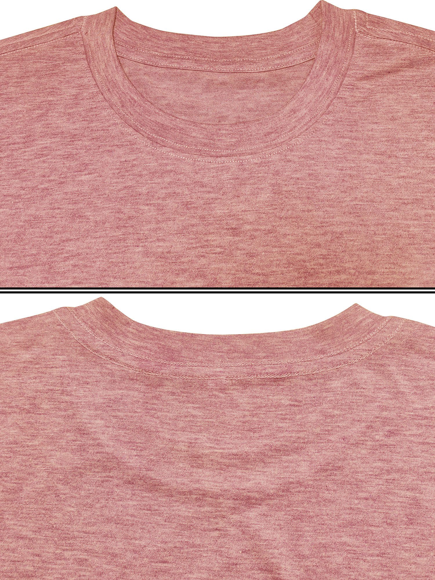 PYLIKE Rundhalsshirt Damen Sommer Casual Basic Rundhalsshirt mit Kurzarm Locker Tee