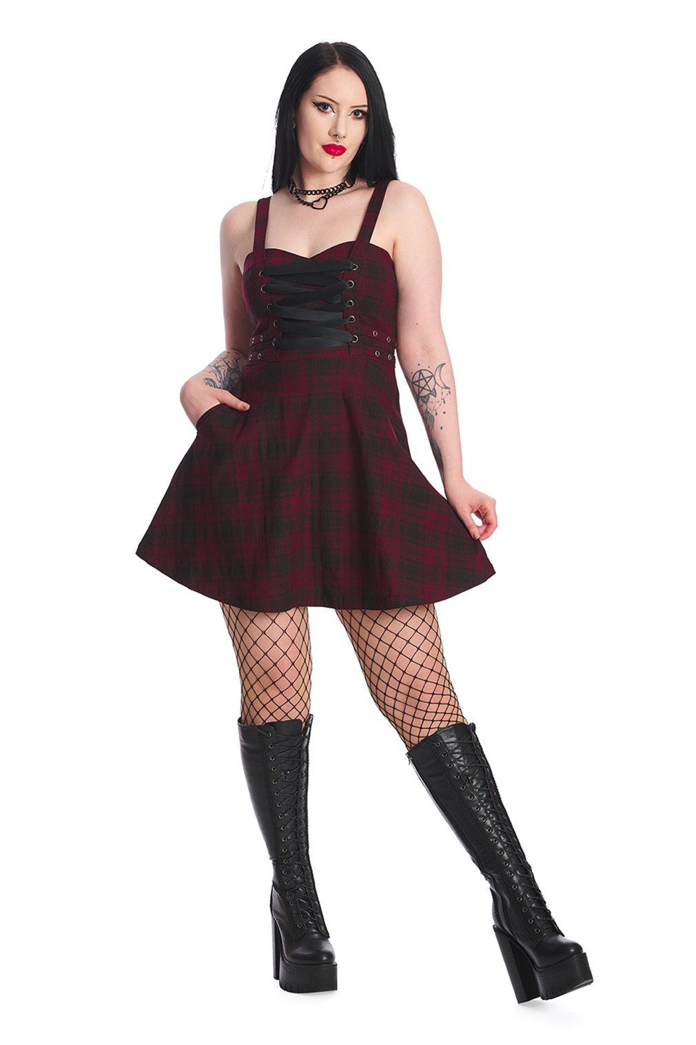 A-Linien-Kleid Distressed Dress
