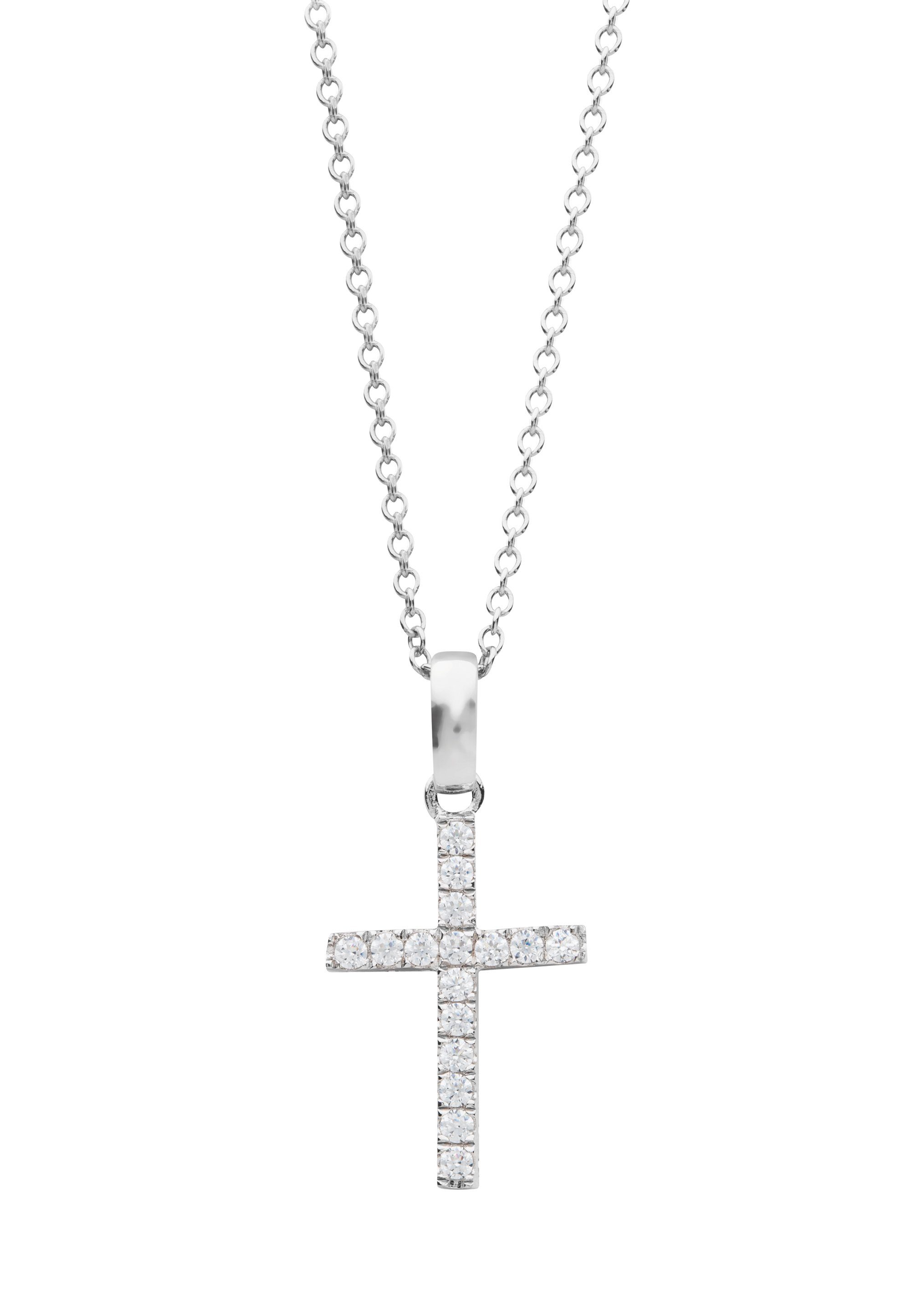 NANA KAY Kette ohne Anhänger Simply Essentials, mit farblosem Steinbesatz