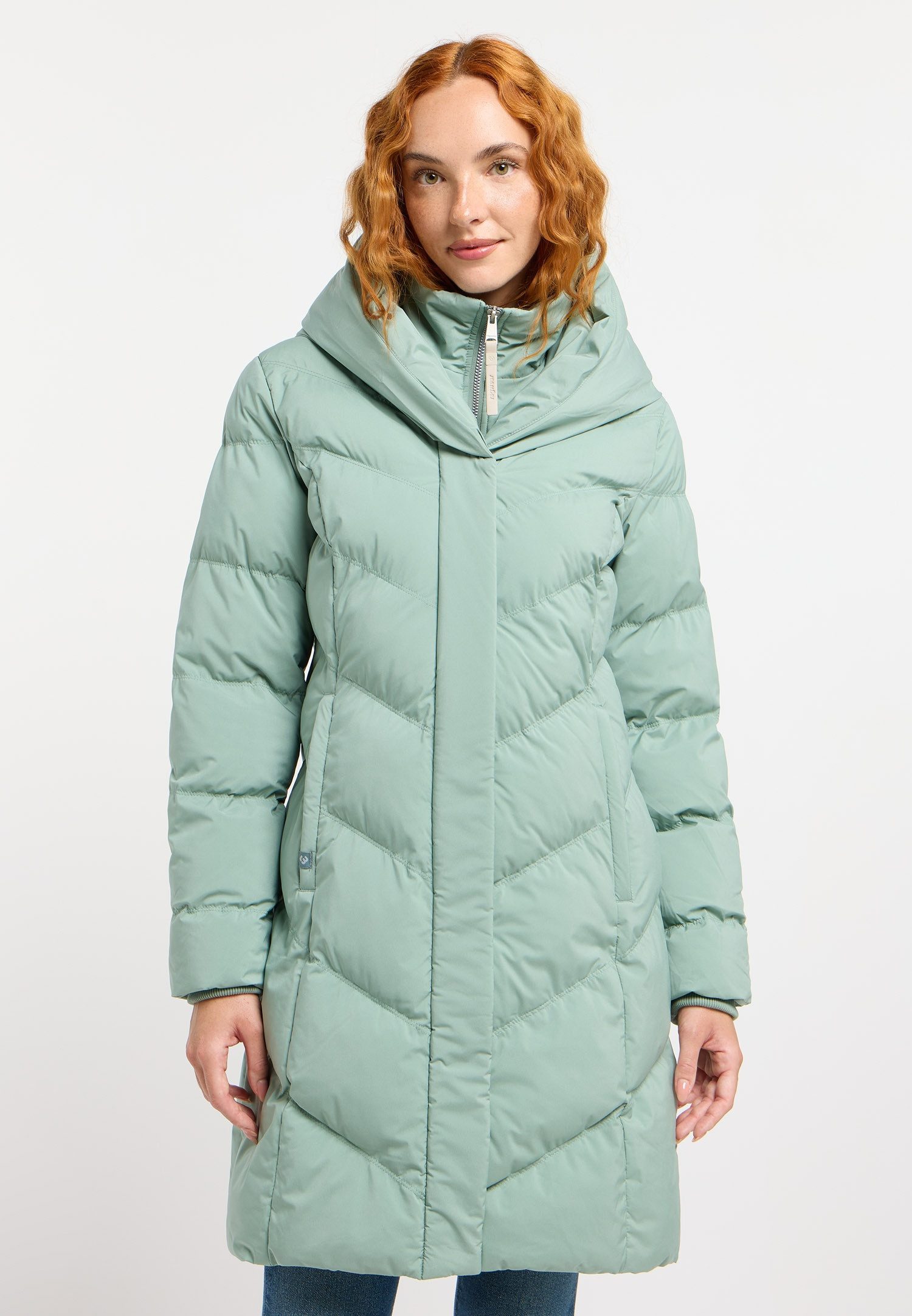 Ragwear Steppmantel NATALKA verdeckter Reißverschluss
