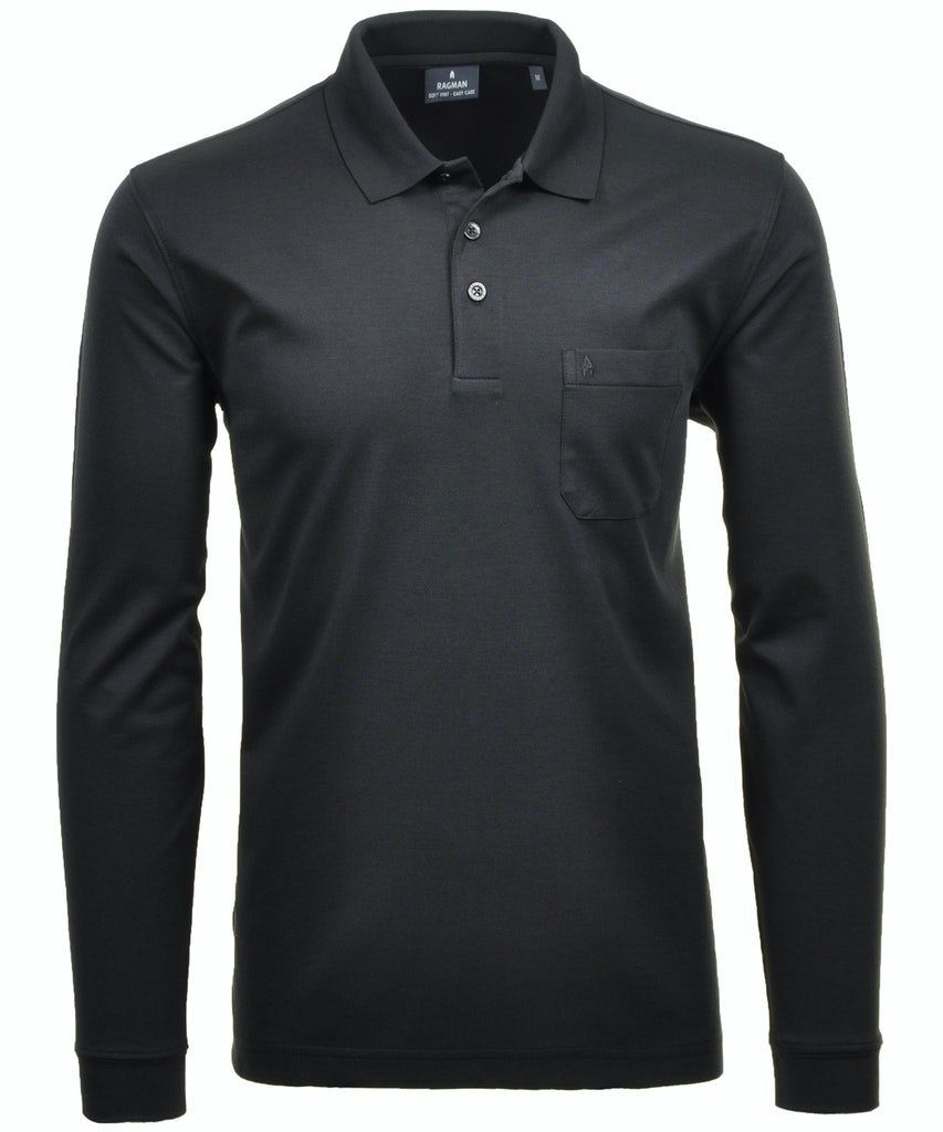 RAGMAN 3/4-Arm-Shirt Ragman / He.Polo / Polo soft knit LS günstig online kaufen