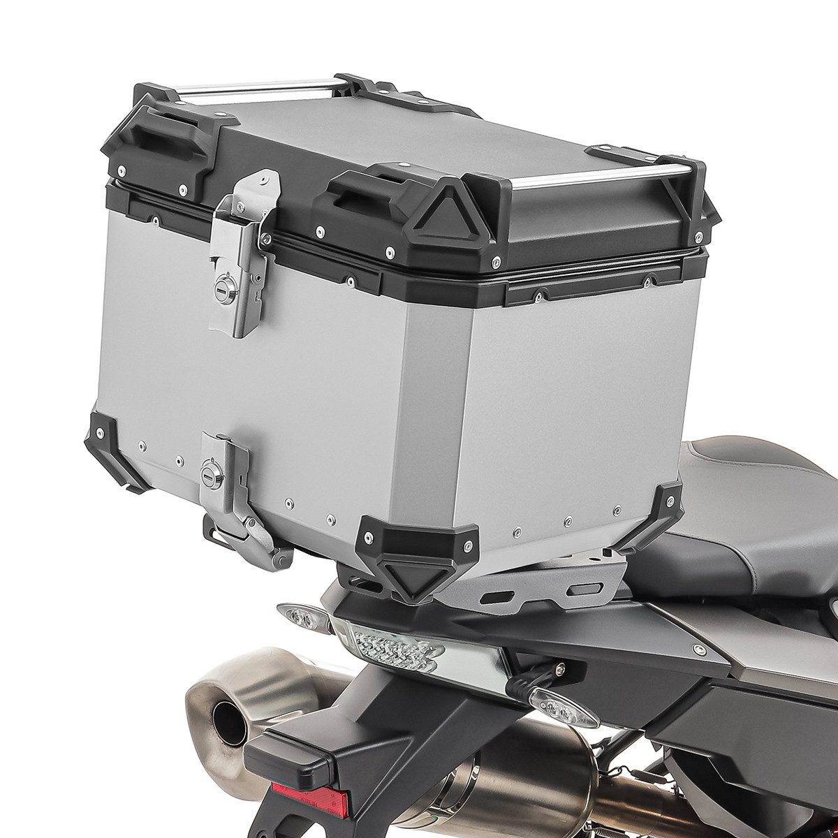 Bagtecs Topcase Set Alu Topcase + Gepäckbrücke für BMW F 800 GS /Adventure 08-18 XB45