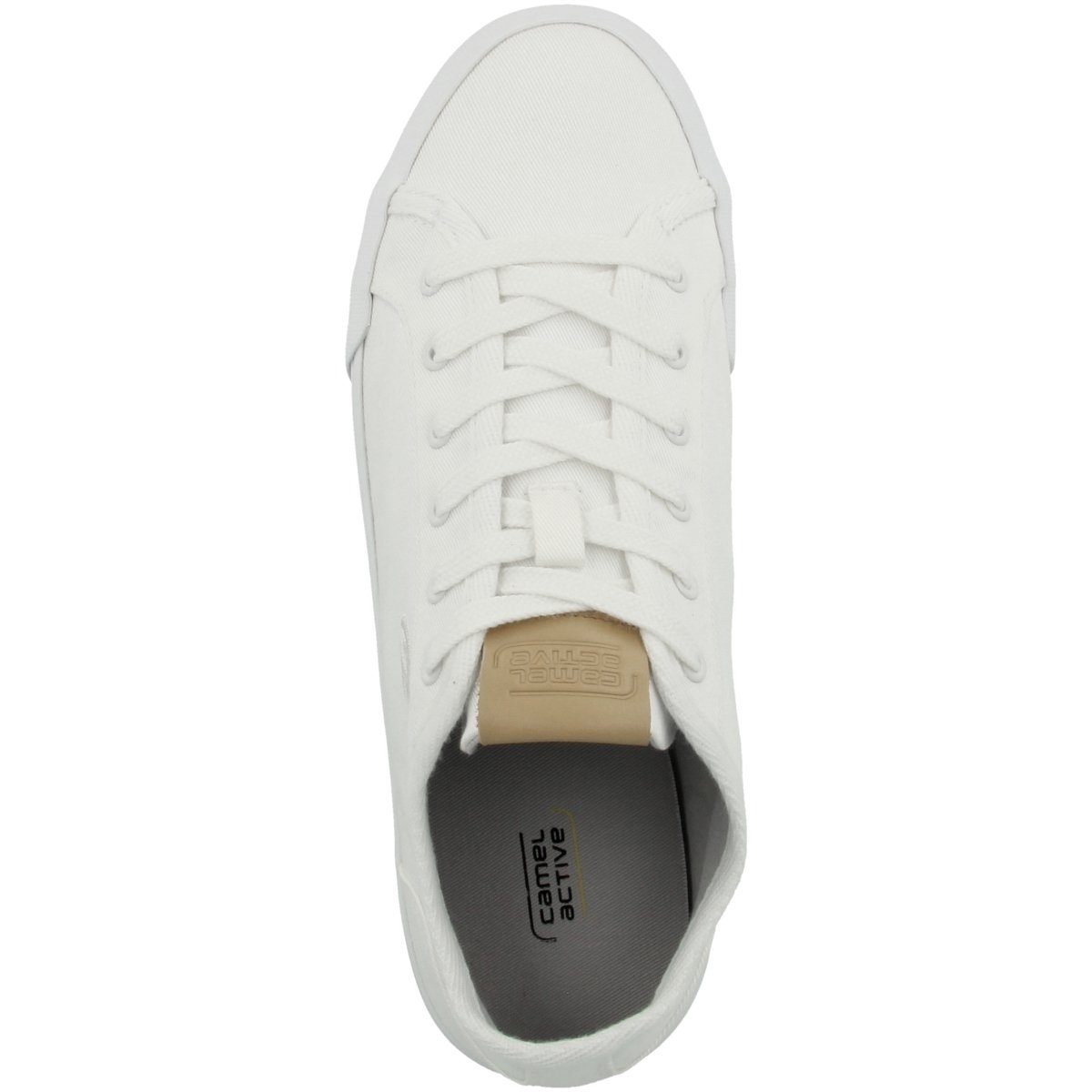 Damen Sneaker Verstärkte Quill weiss Ferse camel active