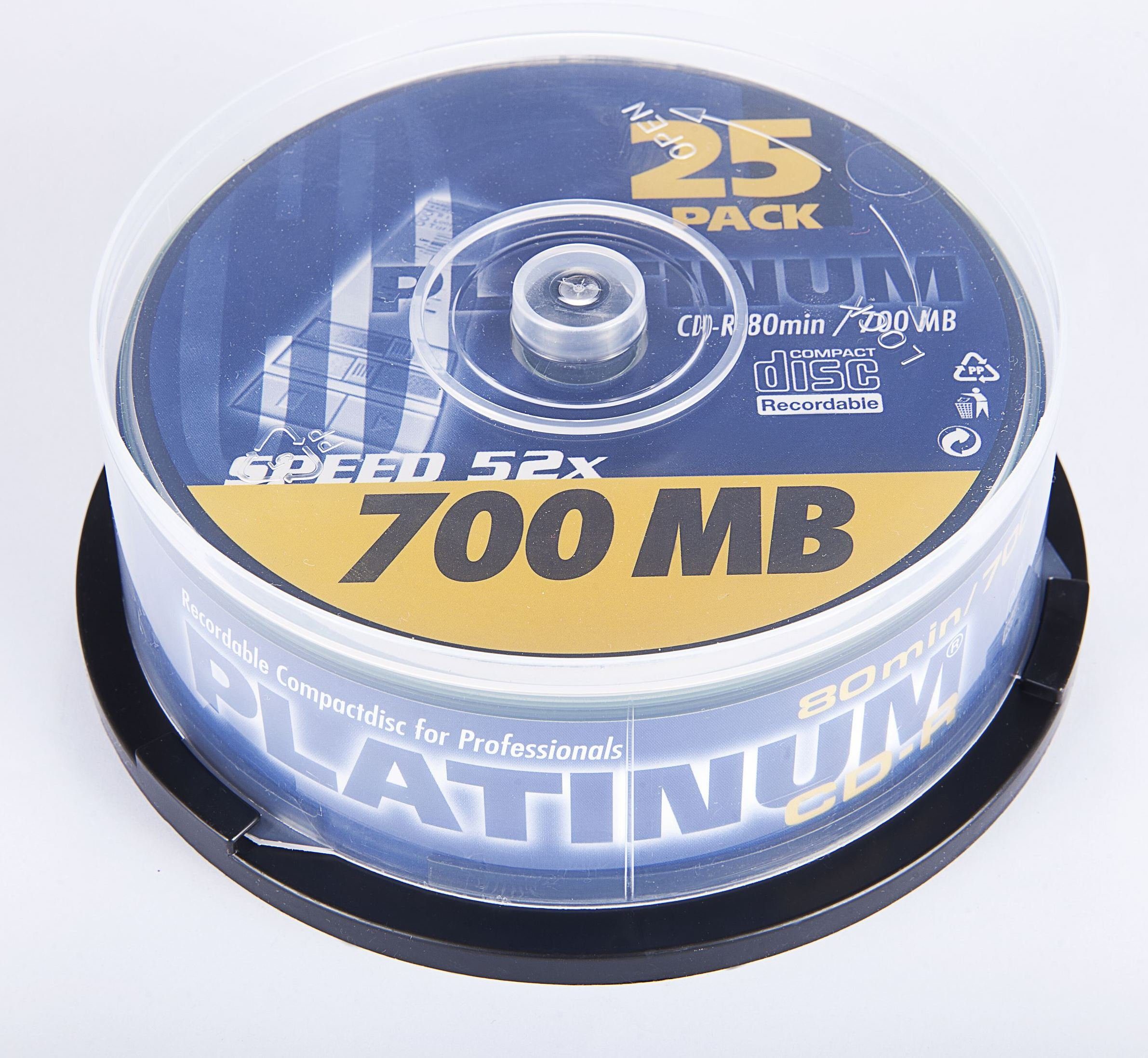 CD-Rohling CD-R 700MB 50er Spindel, Herst. Art.-Nr.: 100128 (50er); Herst. Art.-Nr.: 102565 (25er);