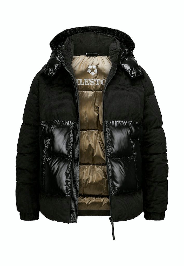 Milestone Steppjacke MSNaples Materialmix aus Cord