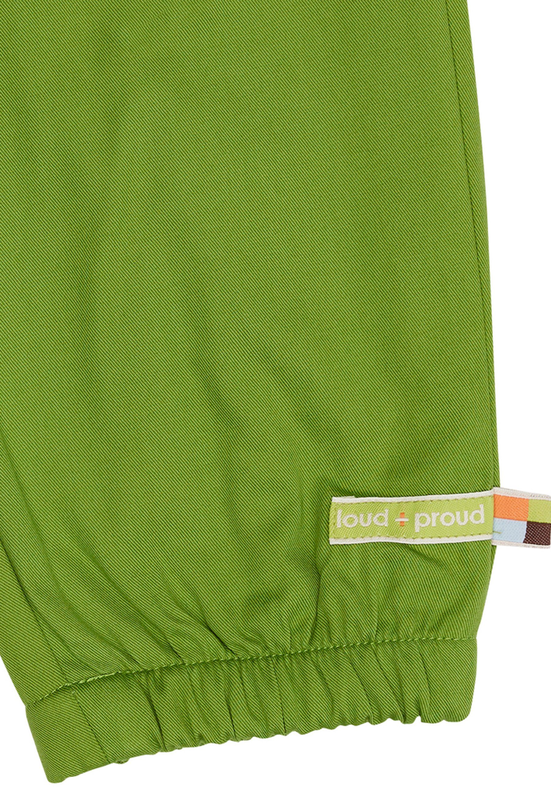 grün loud proud + Bio-Baumwolle GOTS Sweathose Wasserabweisend Outdoor zertifizierte
