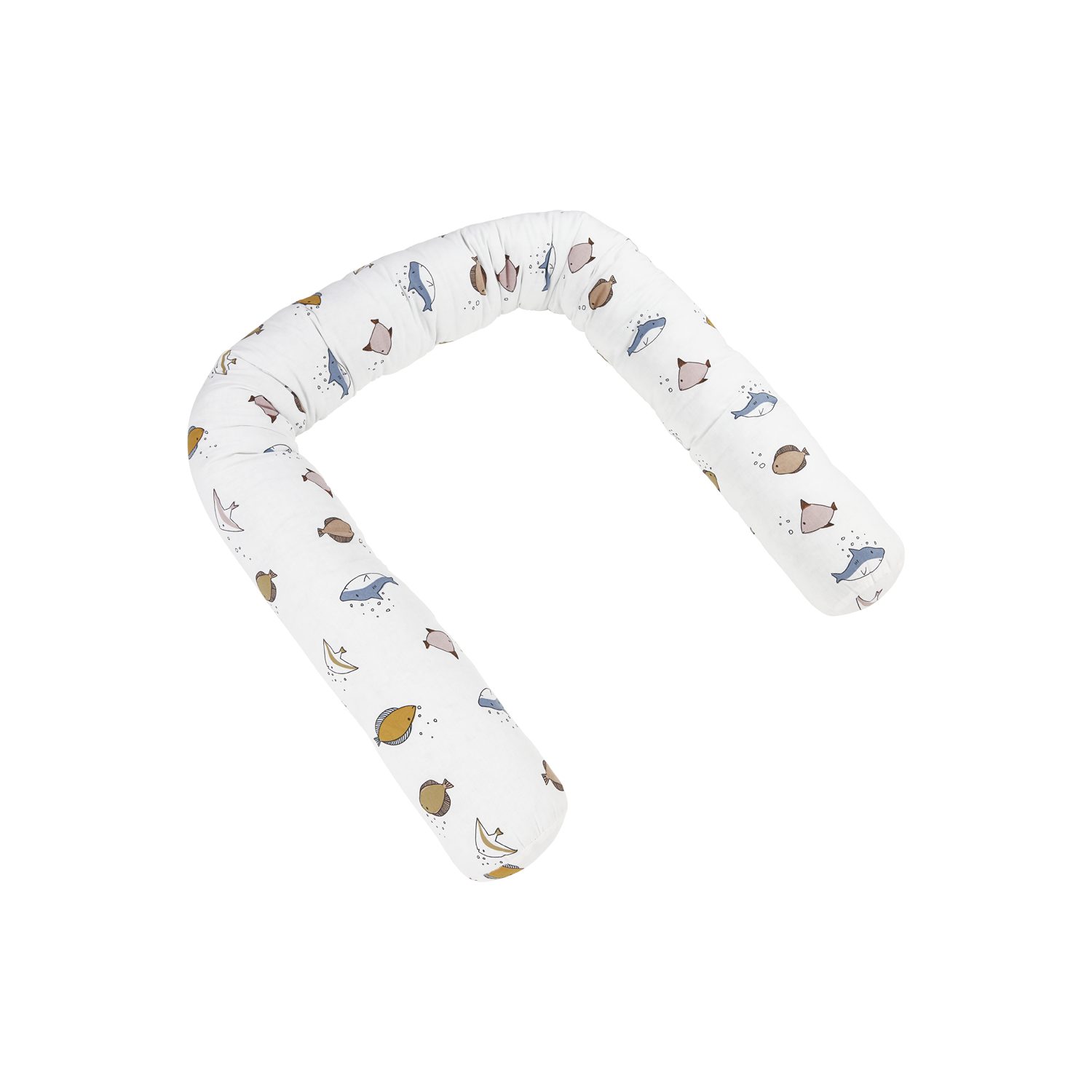 Meyco Baby Nestchenschlange Sea Multicolour, (100% Baumwolle, 1-tlg), 180cm