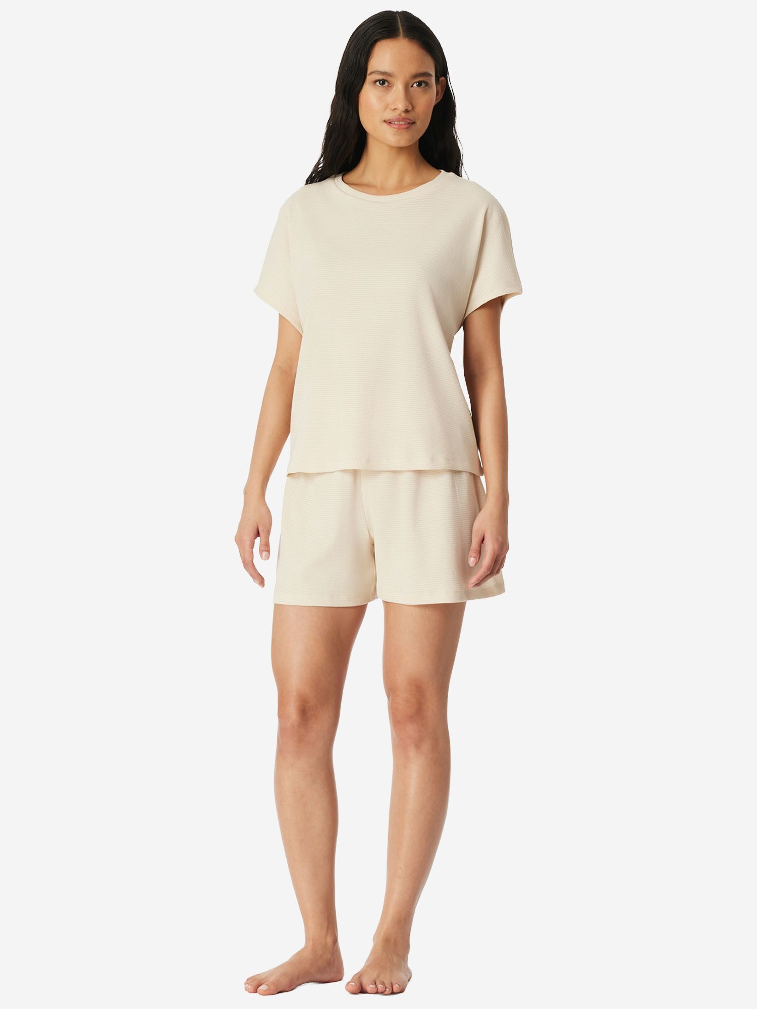 Schiesser Pyjama Casual Feel (2 tlg) Schlafanzug, Pyjama Set, Nachtwäsche