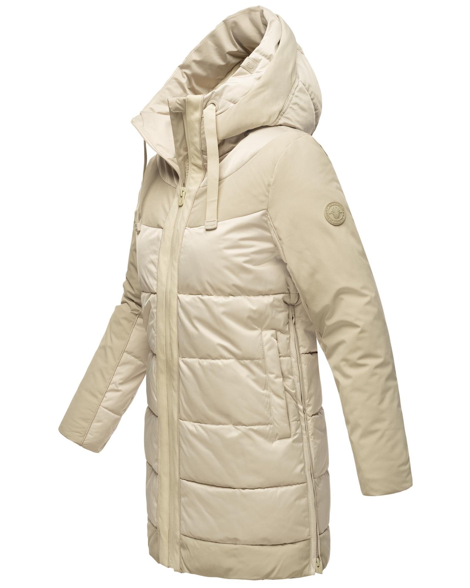 Navahoo Steppjacke Samtkätzchen Modischer, gesteppter Damen Winter Kurzmantel