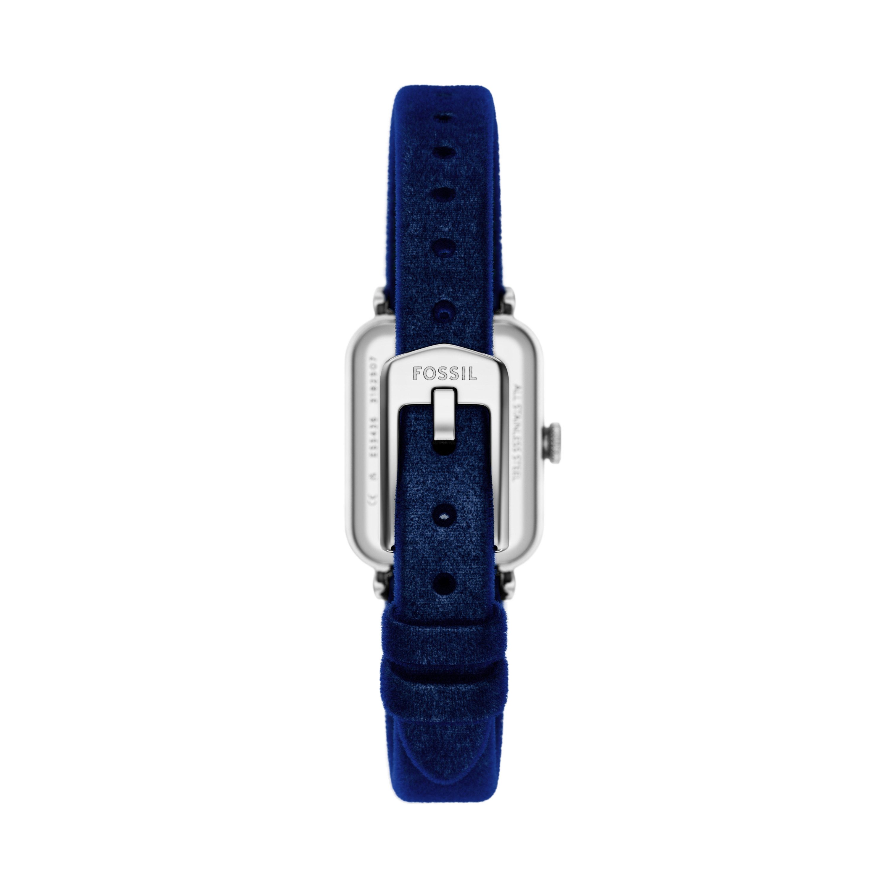 Fossil Quarzuhr Raquel ES5436, Armbanduhr, Damenuhr, analog, Glassteine