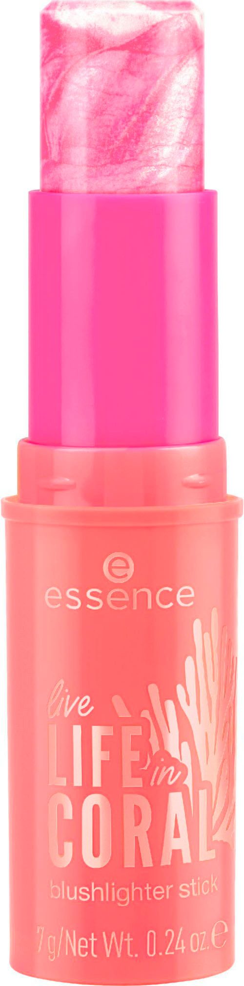 Essence Rouge live LIFE in CORAL blushlighter stick, 3-tlg., mit cremiger Textur