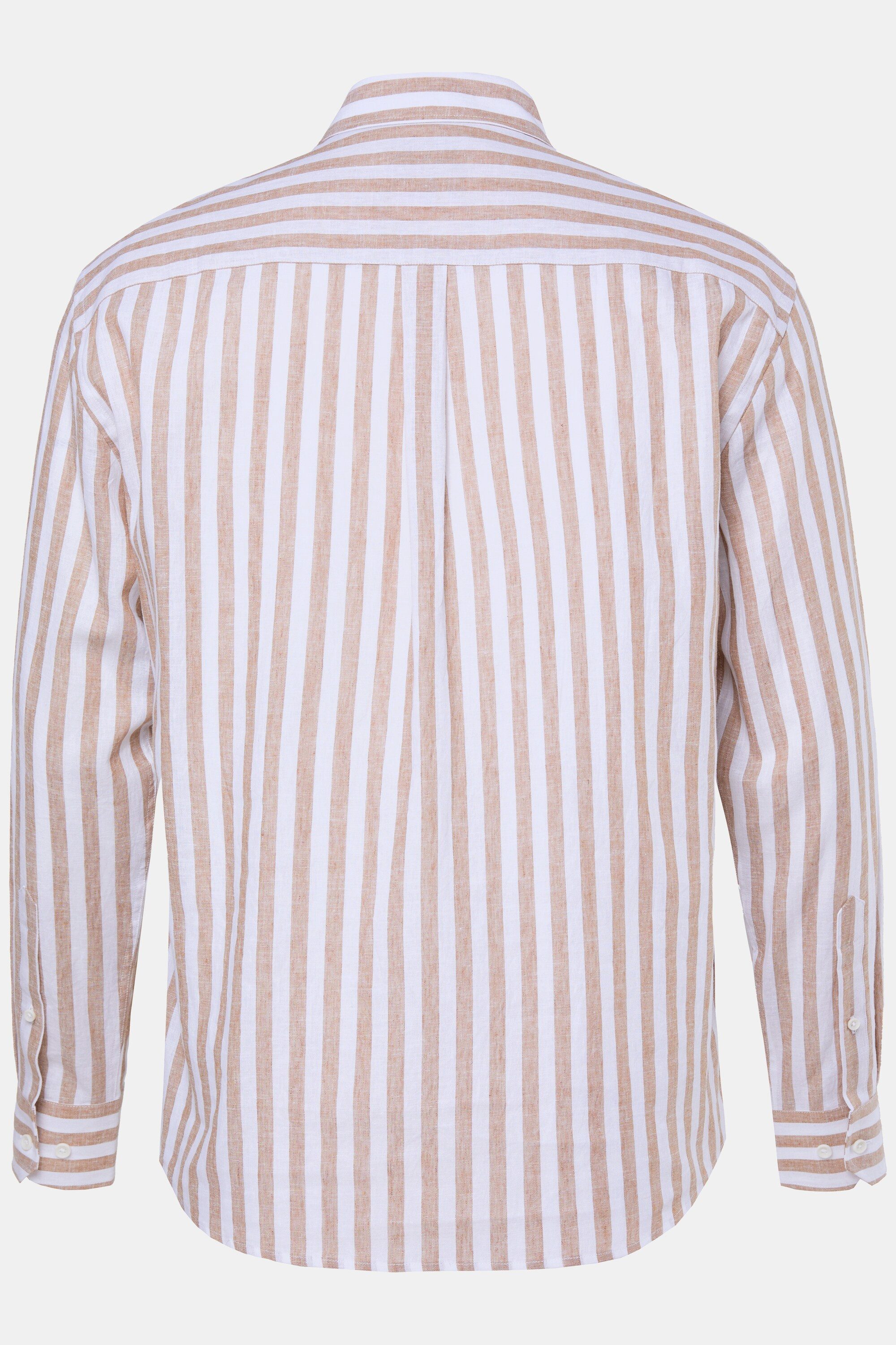 JP1880 Businesshemd Streifenhemd Langarm Leinenmix Buttondown-Kragen – Bild 4 von 4