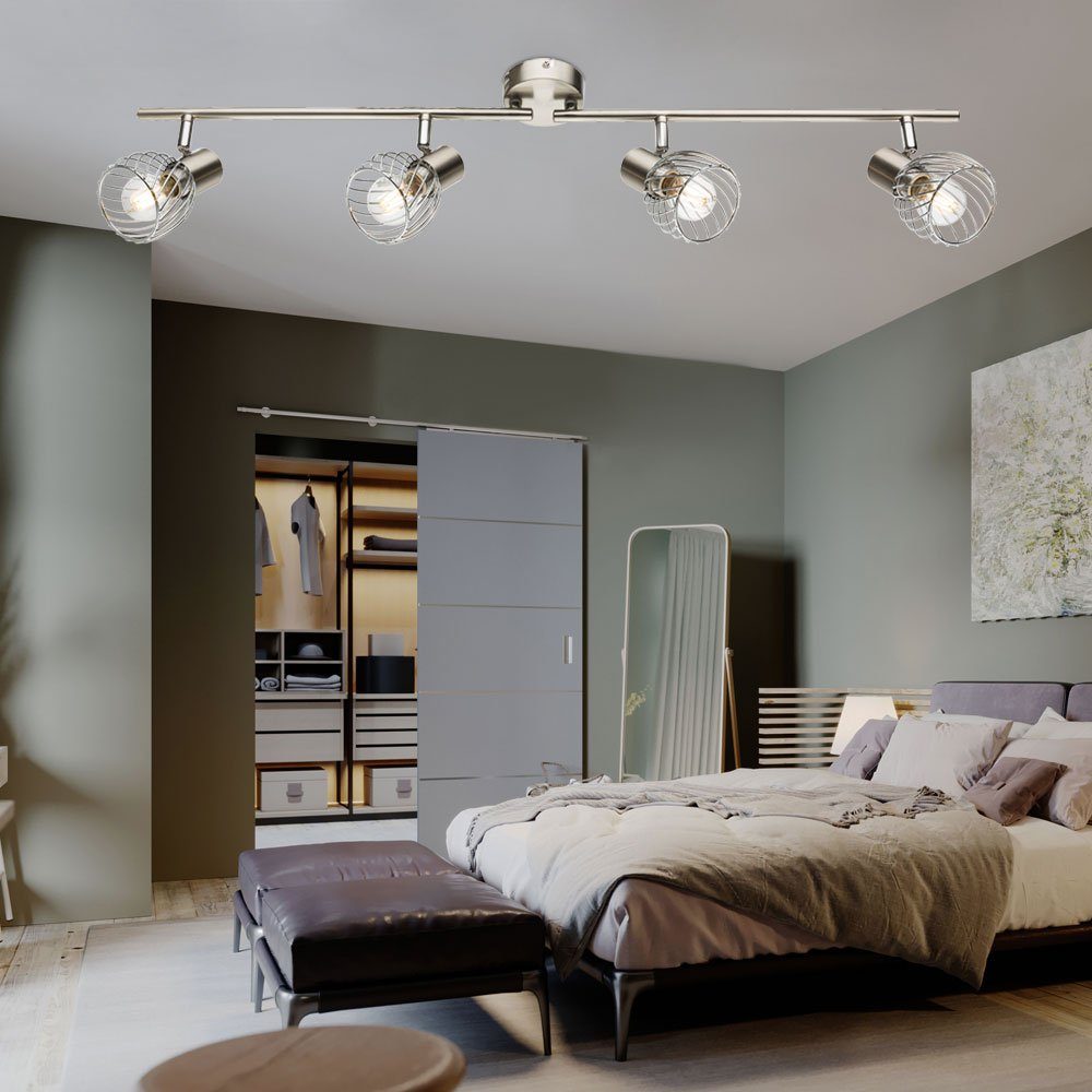 Chrom schwenkbar LED Spotleiste inklusive, nicht Deckenleuchte, Leuchtmittel Wohnzimmerlampe Deckenlampe Deckenleuchte etc-shop