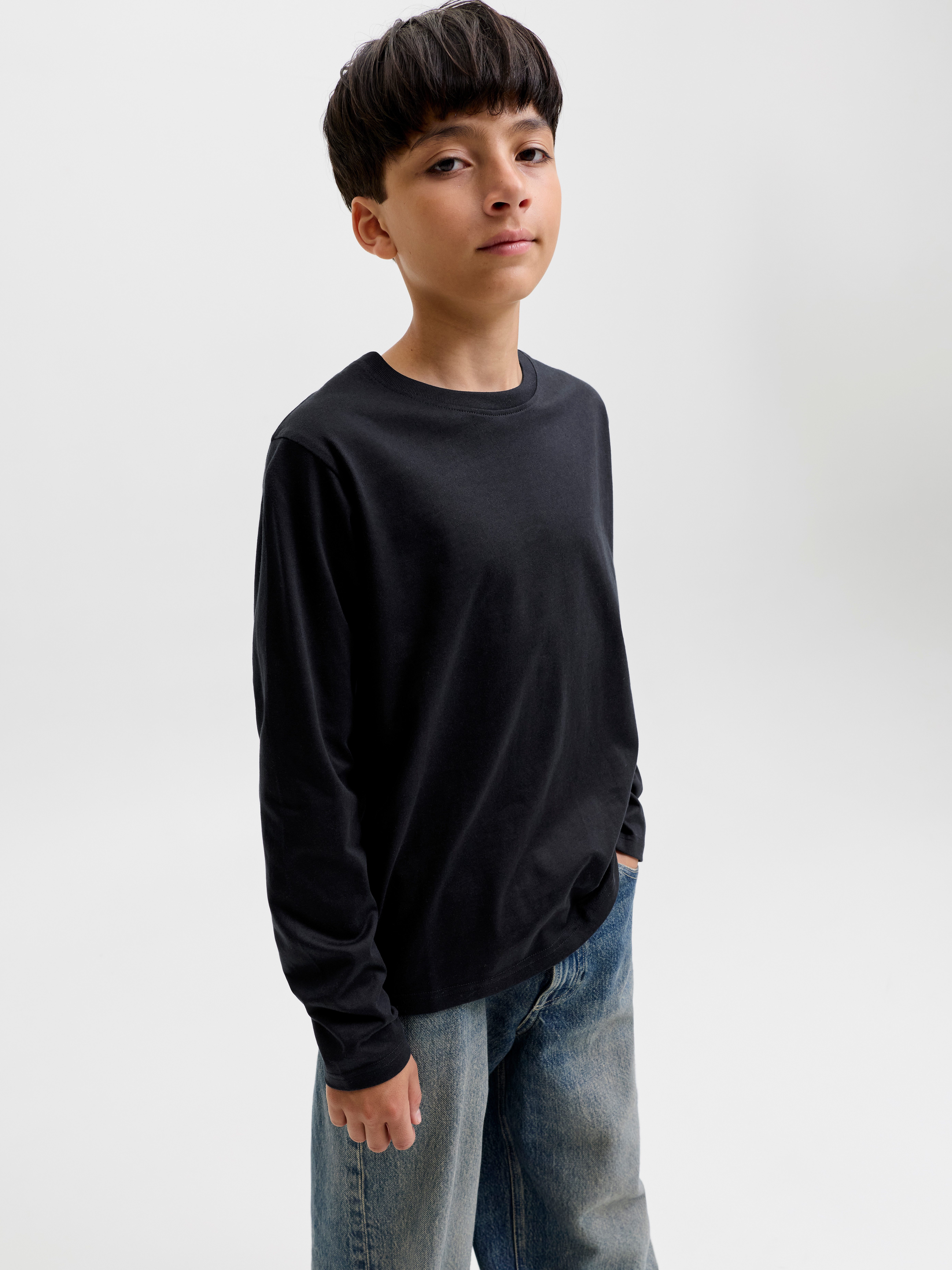 T-Shirt JJEORGANIC RLX TEE LS O-NECK NOOS JNR