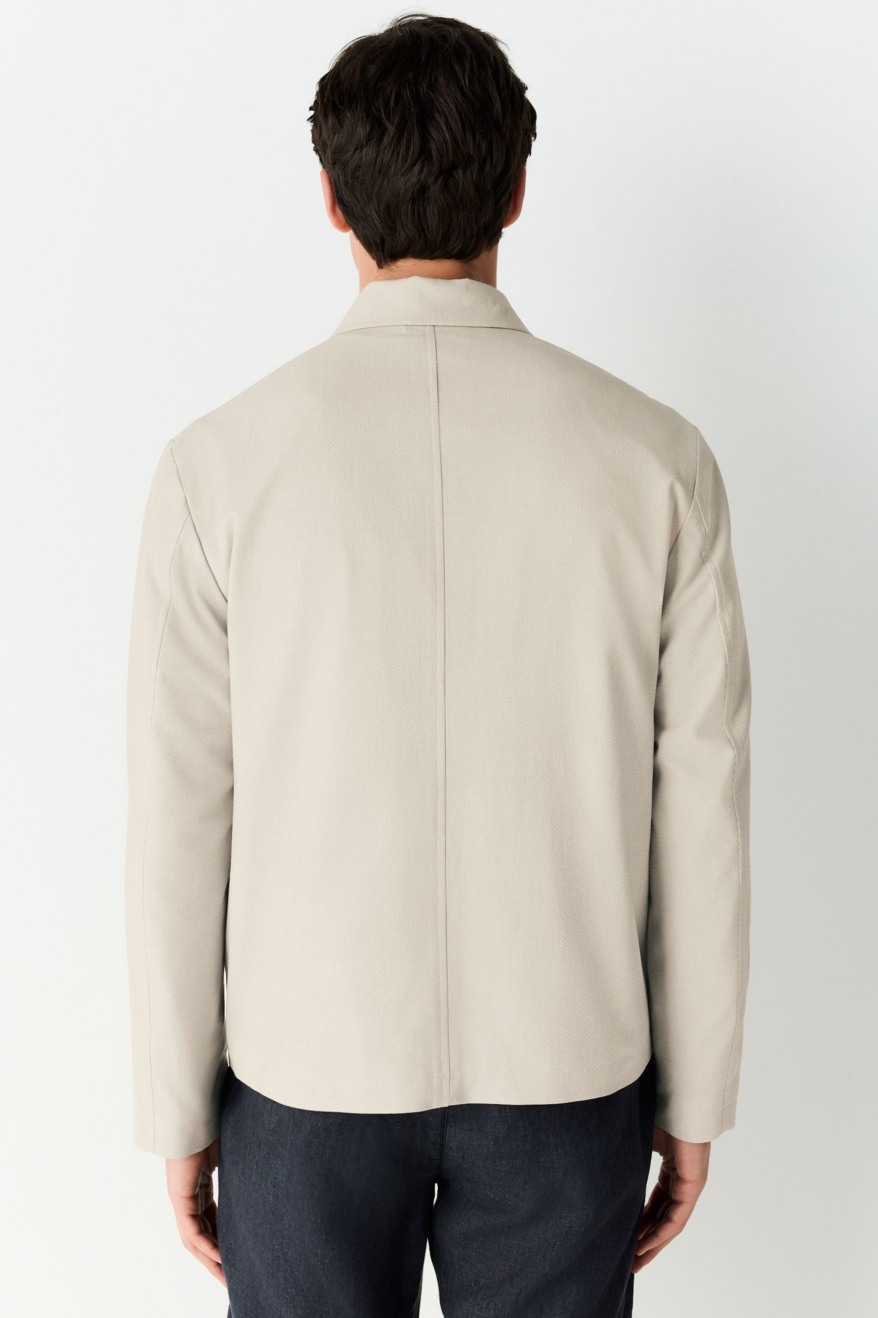 Next Hemdjacke Leichte Seersucker-Hemdjacke mit Streifenstruktur günstig online kaufen