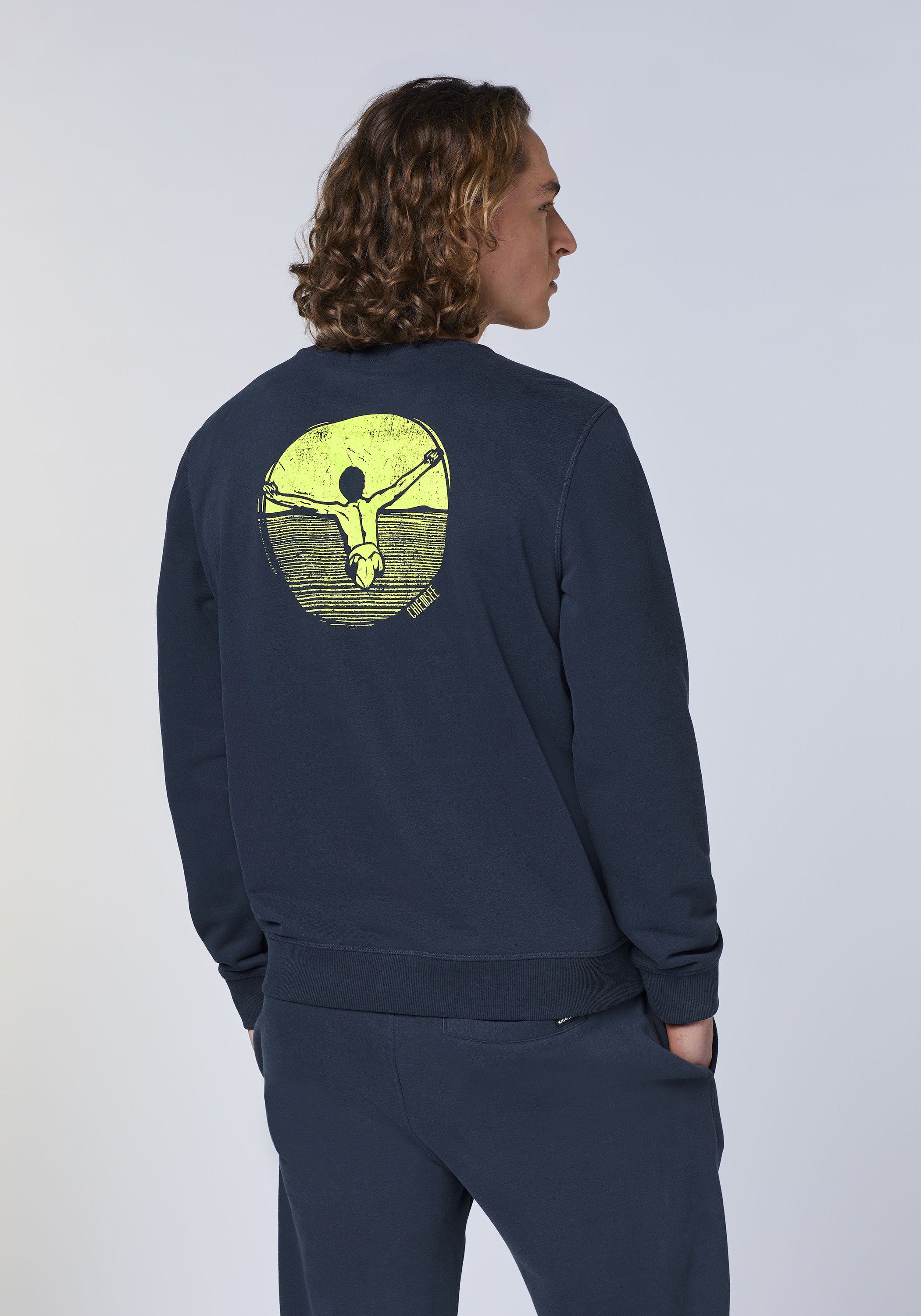 Night Sweatshirt Sweater mit Chiemsee 1 19-3924 Sky Jumper-Motiv