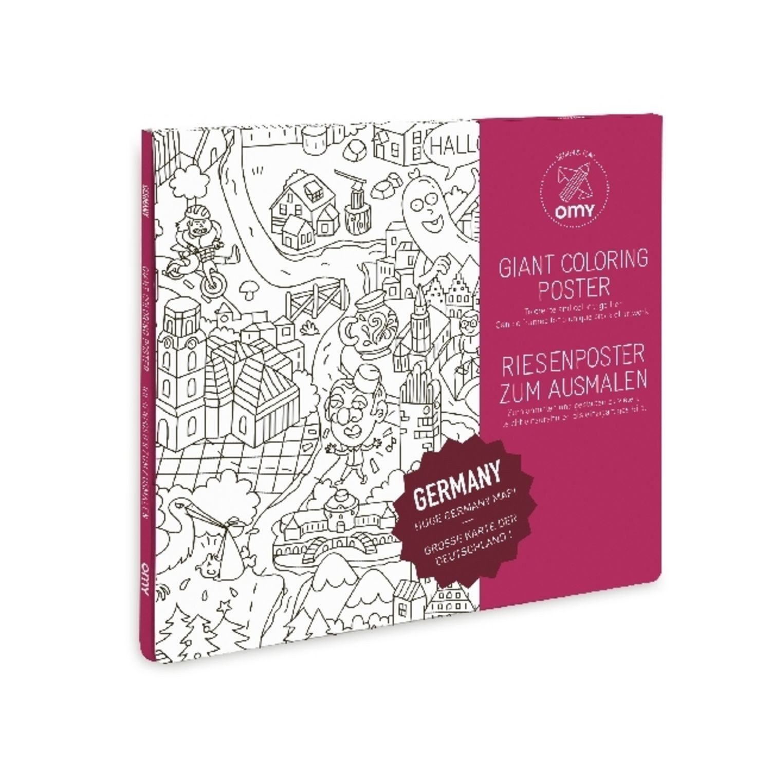Giant Coloring Poster 70 x 100, Deutschland / diverse