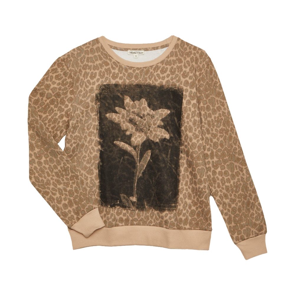 vronikaa Trachtenshirt Damen Sweatshirt Leo-Print mit günstig online kaufen