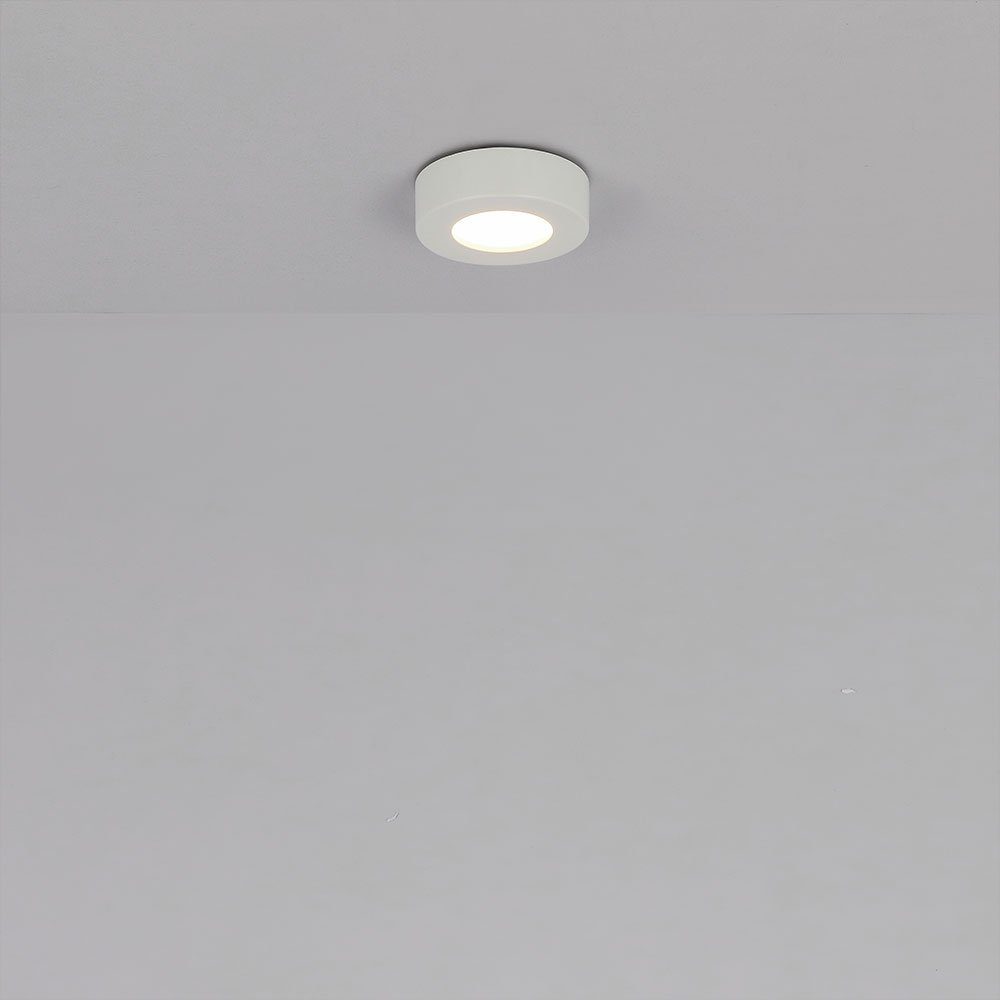 Beleuchtung Zimmer Lampe rund Aufbau Warmweiß, Decken verbaut, Flur LED etc-shop fest Panel, LED-Leuchtmittel Schlaf LED Wohn
