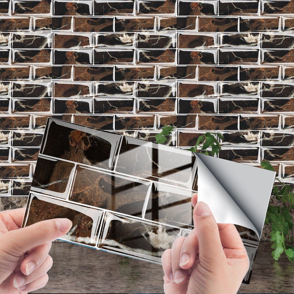 zggzerg Fliesenaufkleber 16/32 Stk Küchen Fliesenaufkleber, 3D Wandpaneele günstig online kaufen